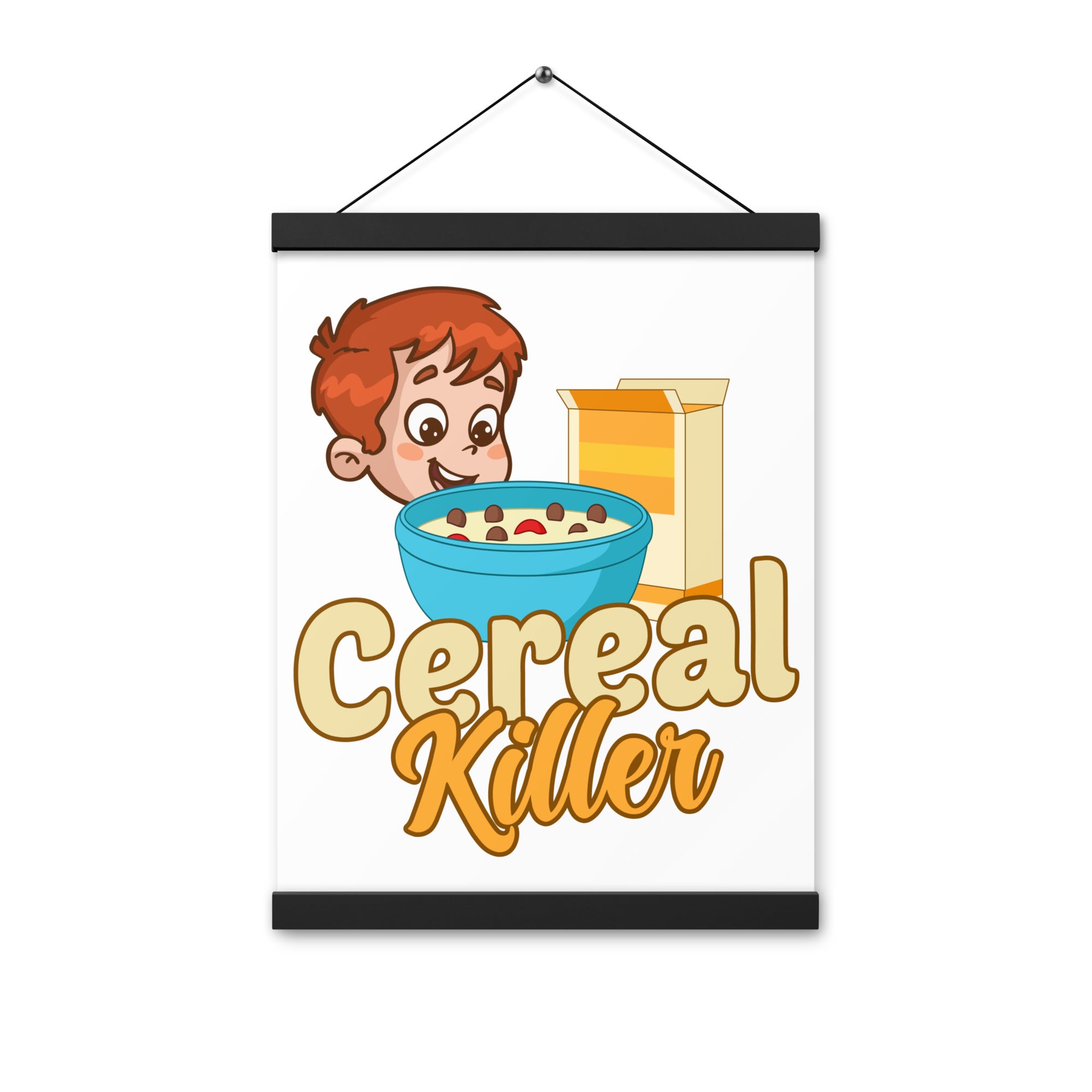 Cereal Killer Poster with hangers