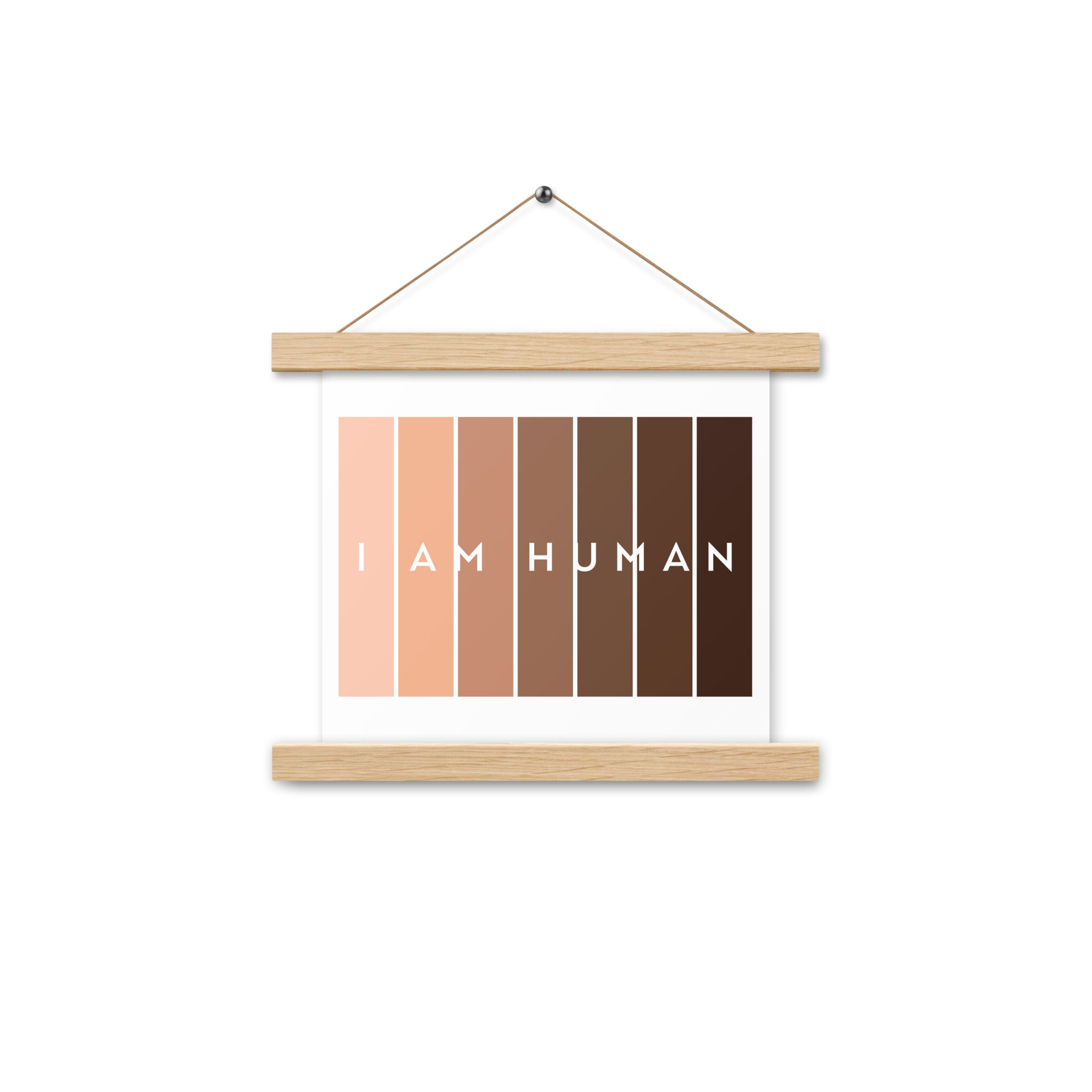 I Am Human  Poster with hangers-Motivational-Smart-Kindness