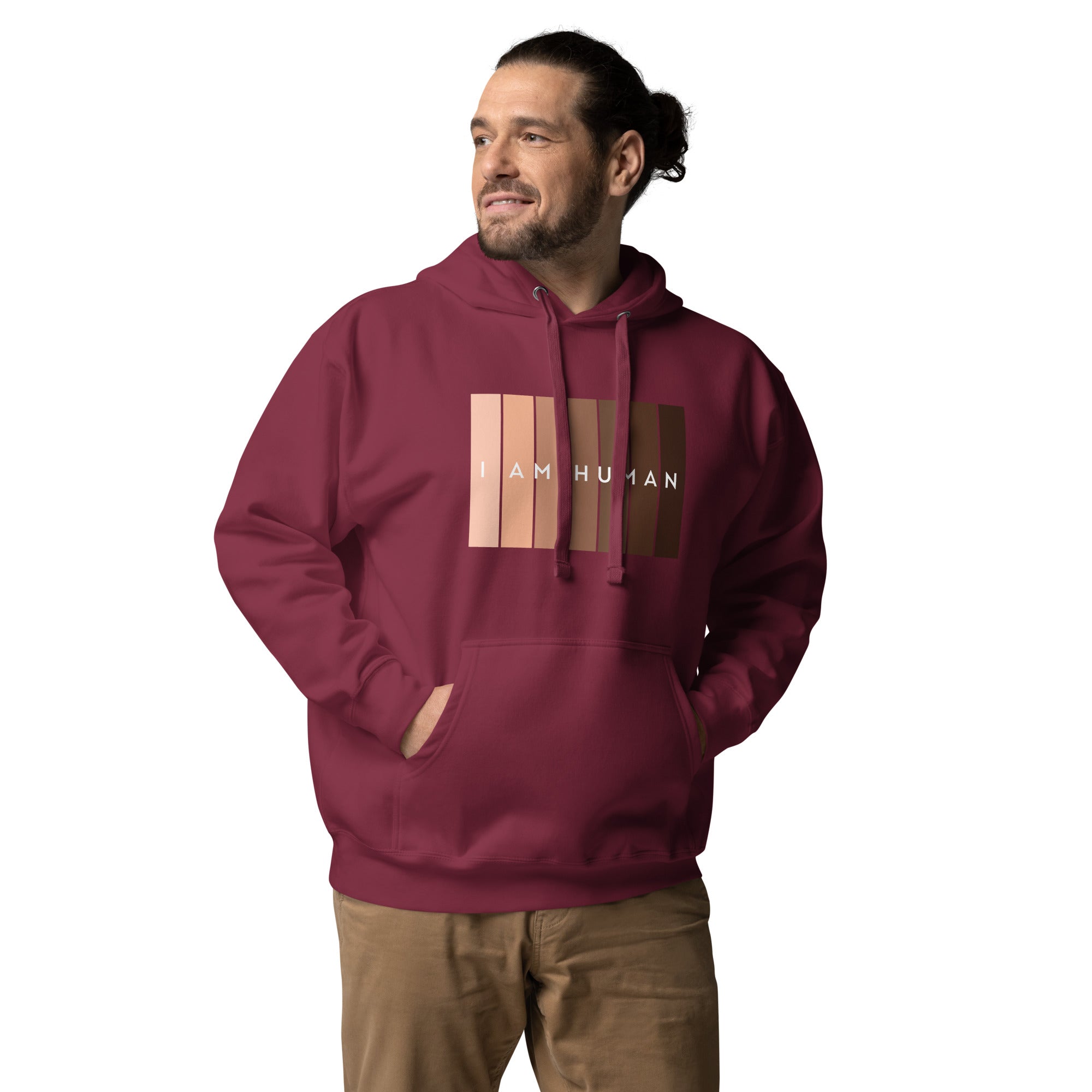 I Am Human Unisex Hoodie-Motivational-Smart-inspiration-kind-caring-compassion