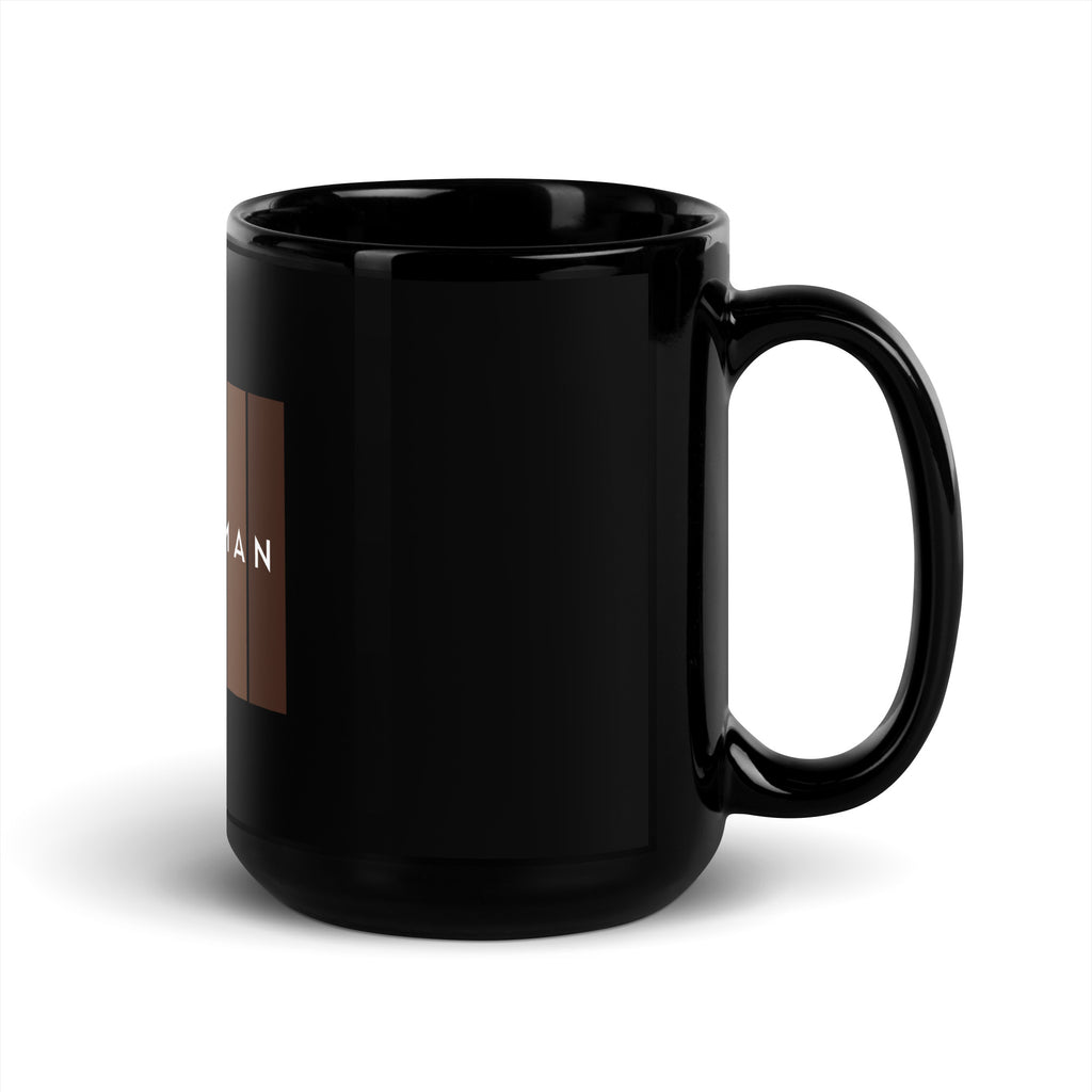 I Am Human Black Glossy Mug-Motivational-Smart-inspiration-kind-caring-compassion