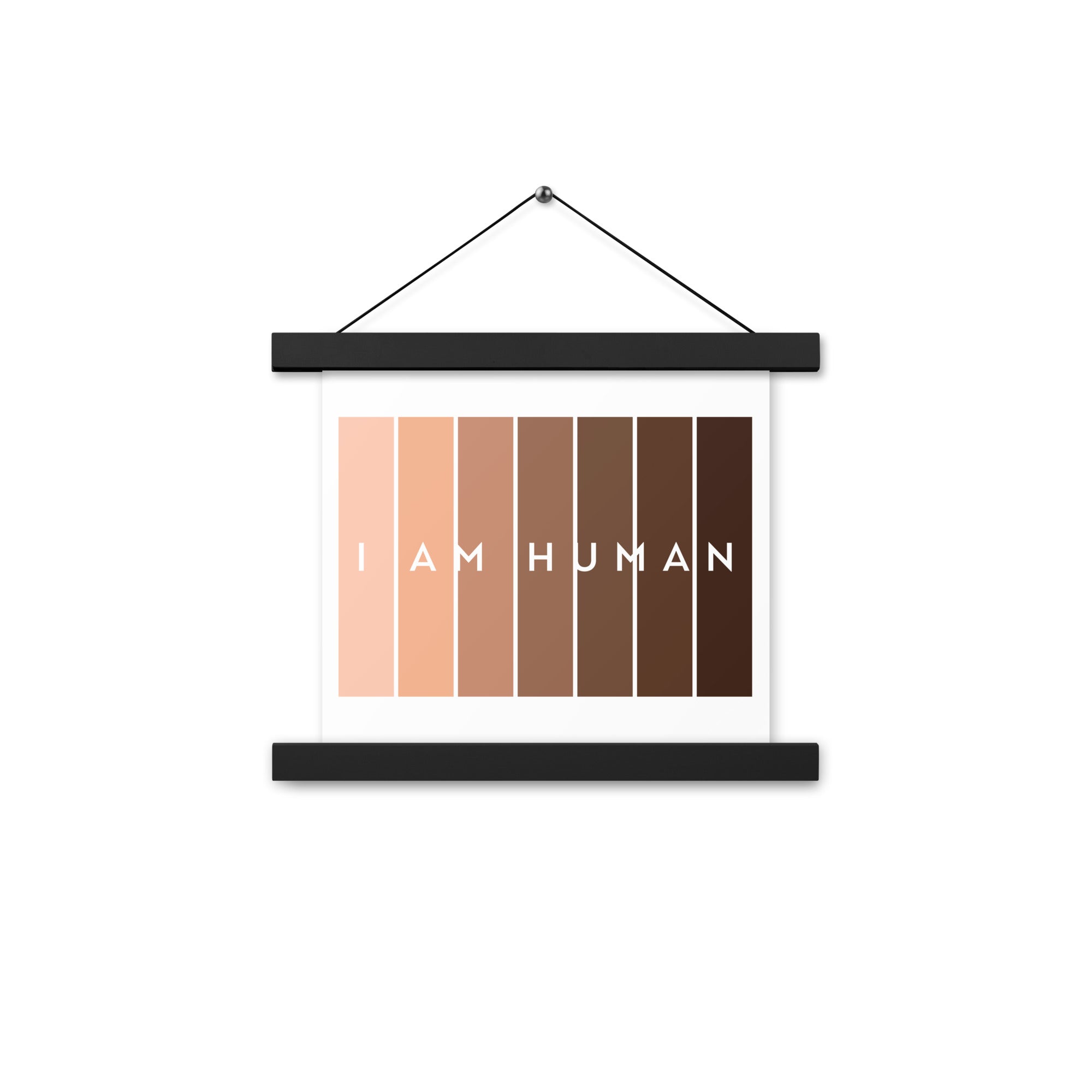 I Am Human  Poster with hangers-Motivational-Smart-Kindness