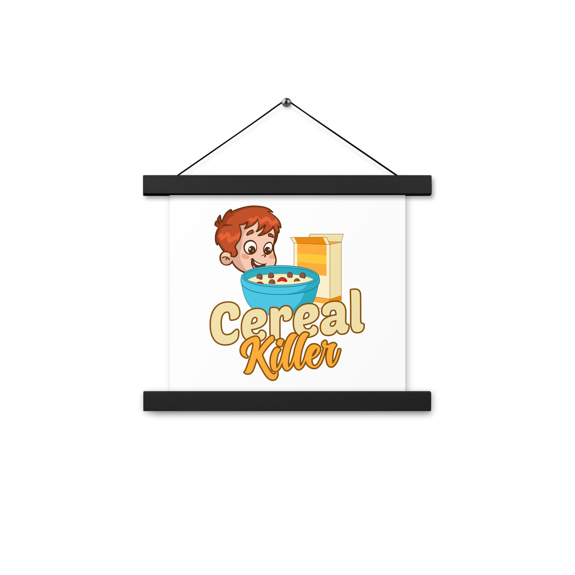 Cereal Killer Poster with hangers