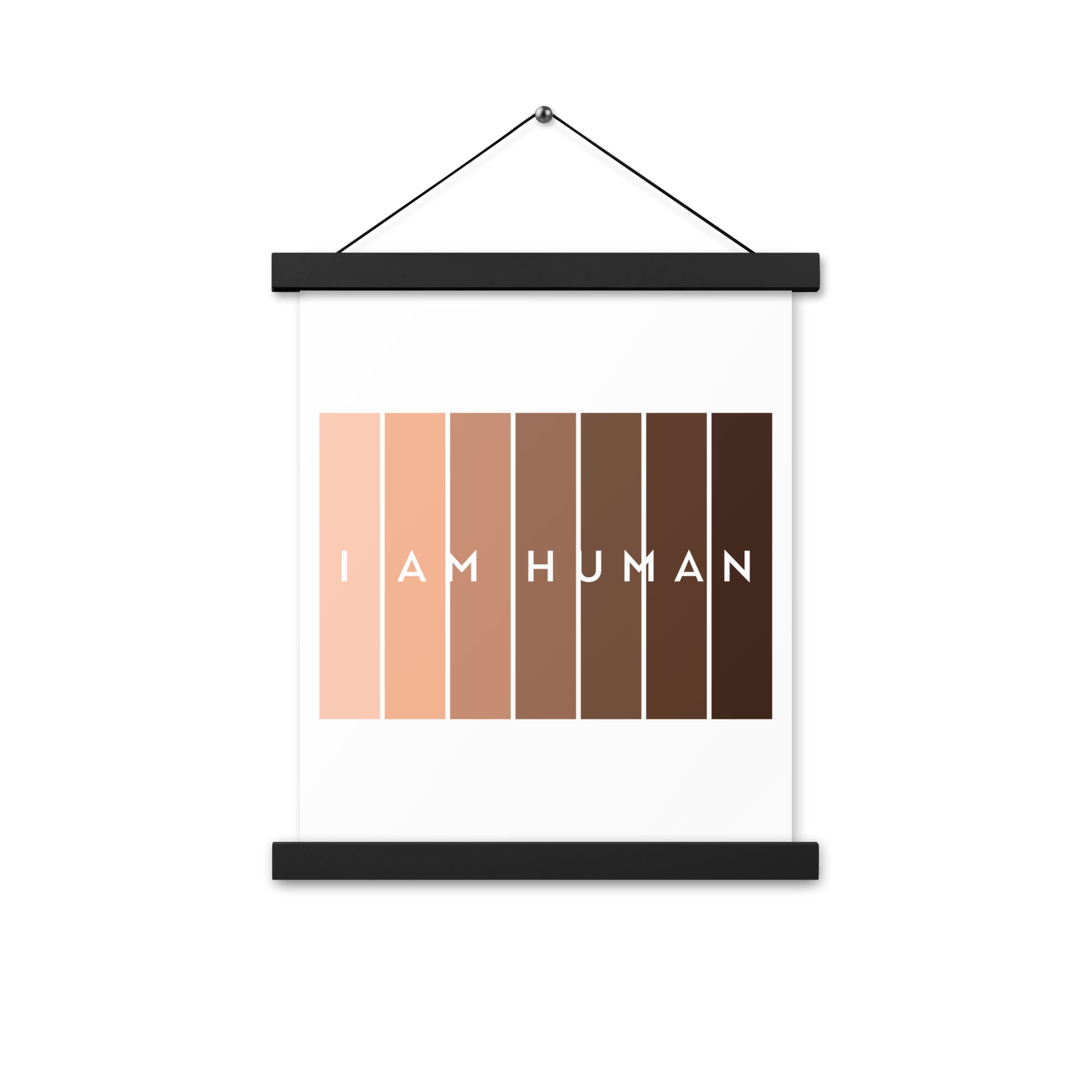 I Am Human  Poster with hangers-Motivational-Smart-Kindness