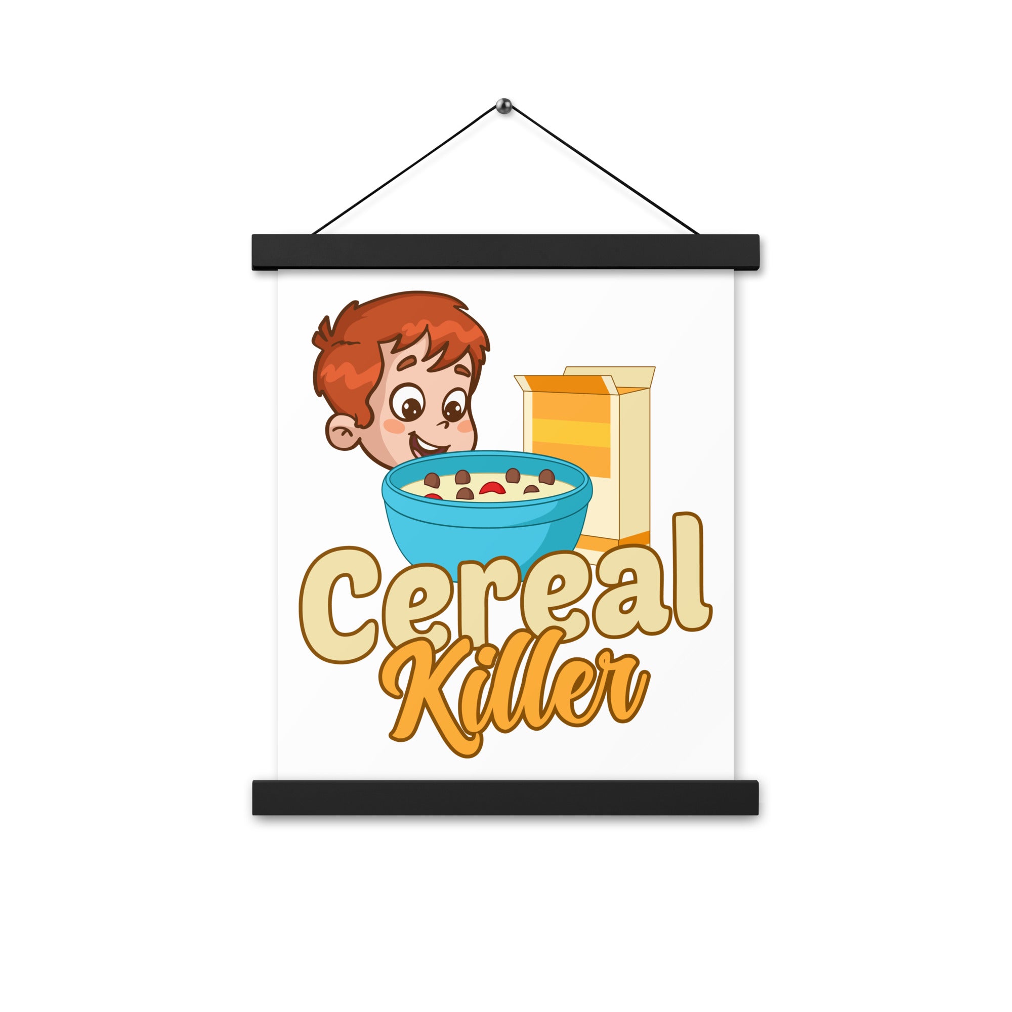 Cereal Killer Poster with hangers