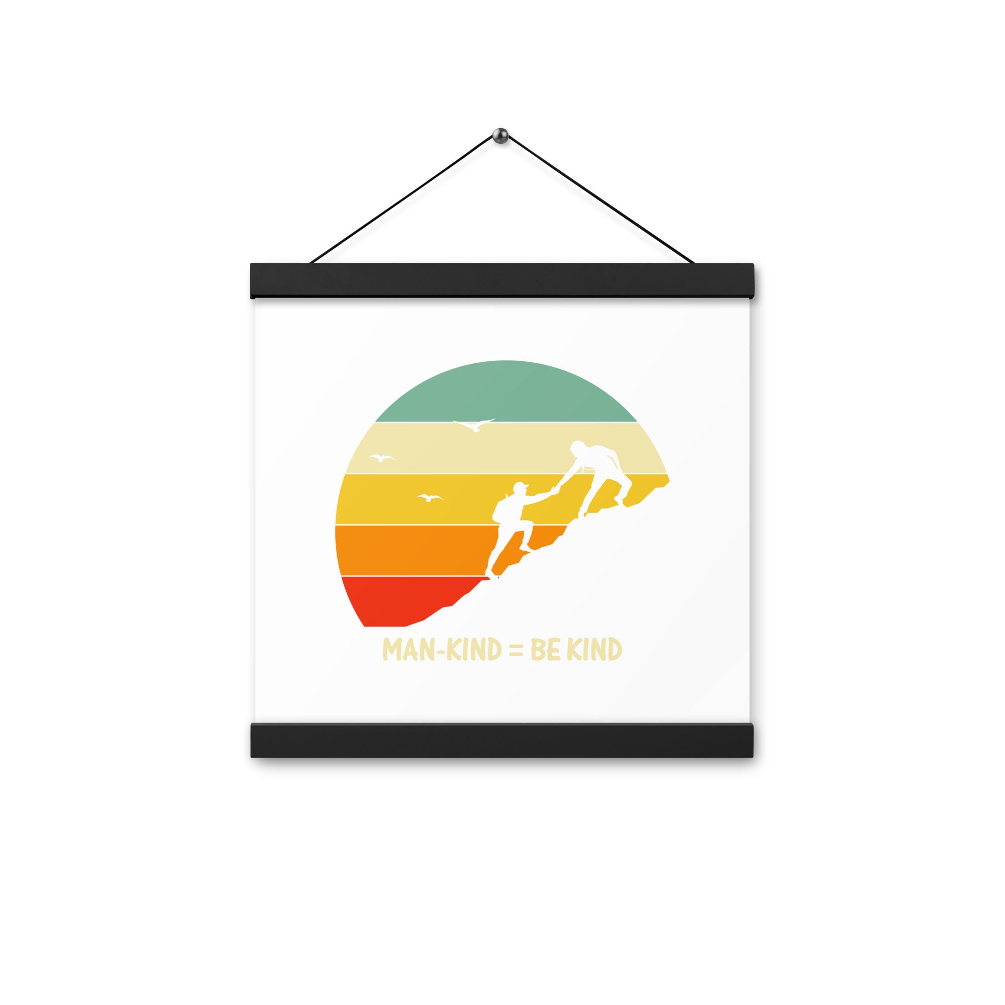 Be Kind  Poster with hangers