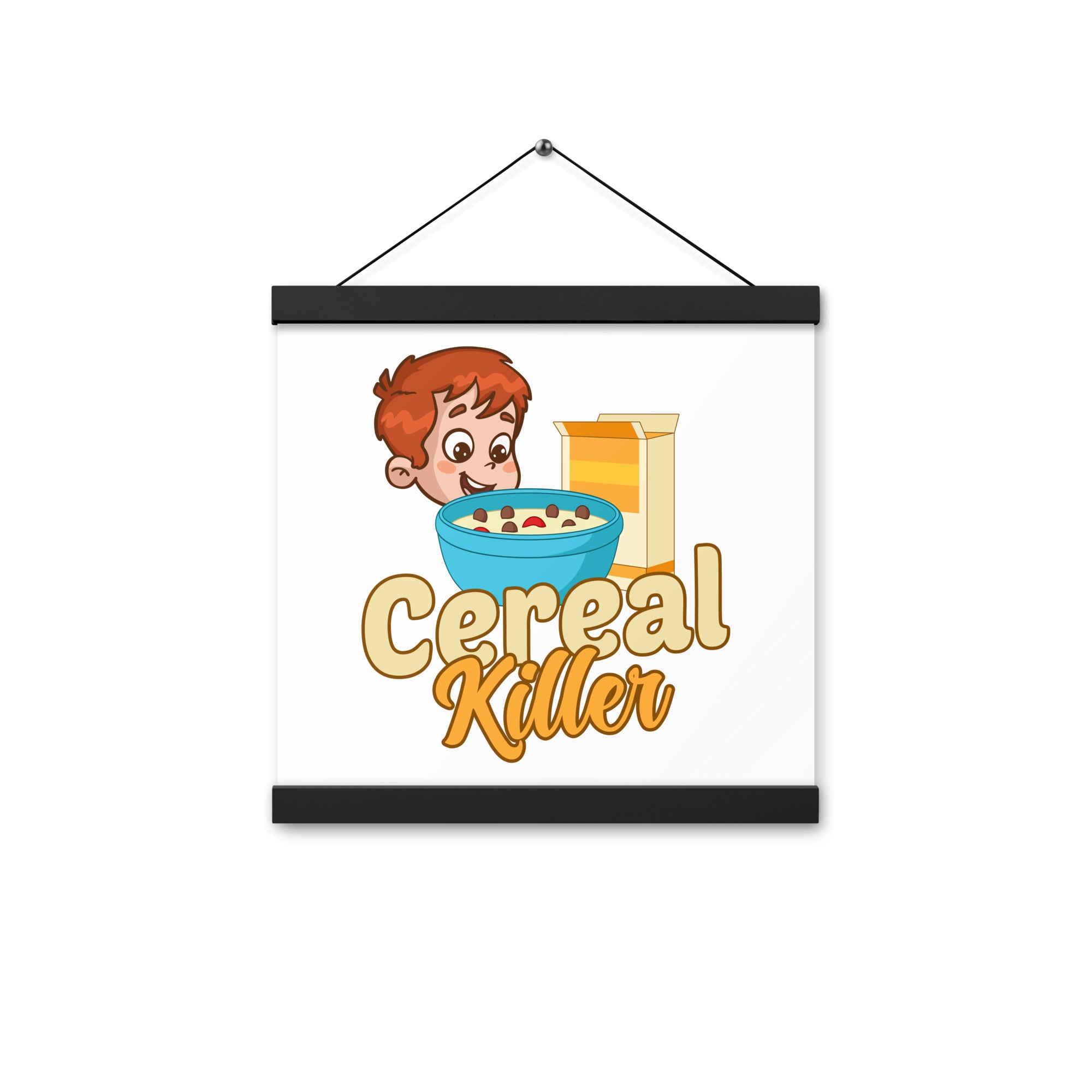 Cereal Killer Poster with hangers