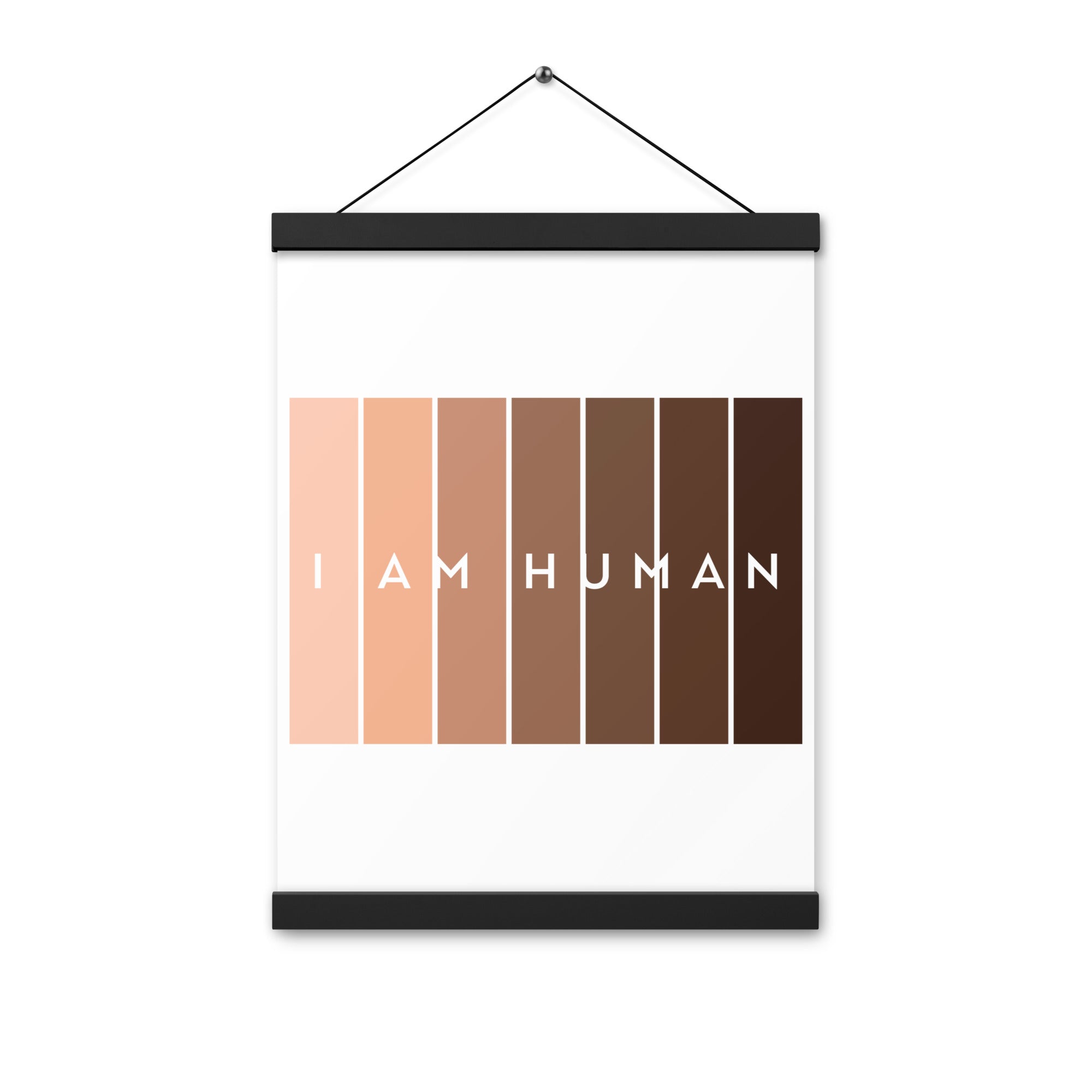 I Am Human  Poster with hangers-Motivational-Smart-Kindness