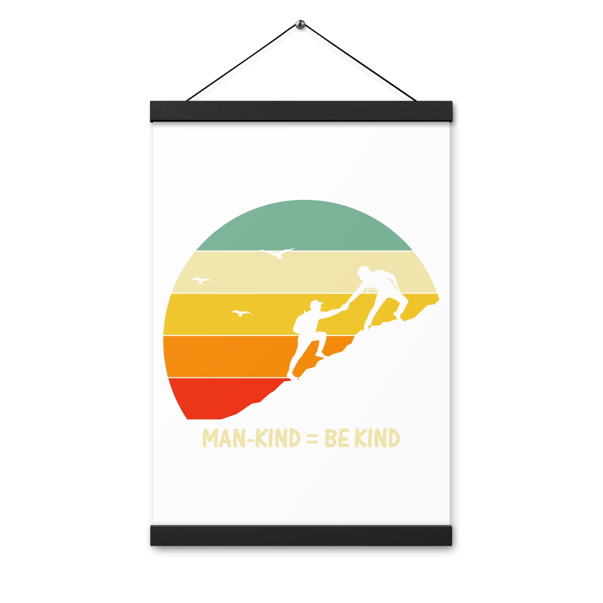 Be Kind  Poster with hangers