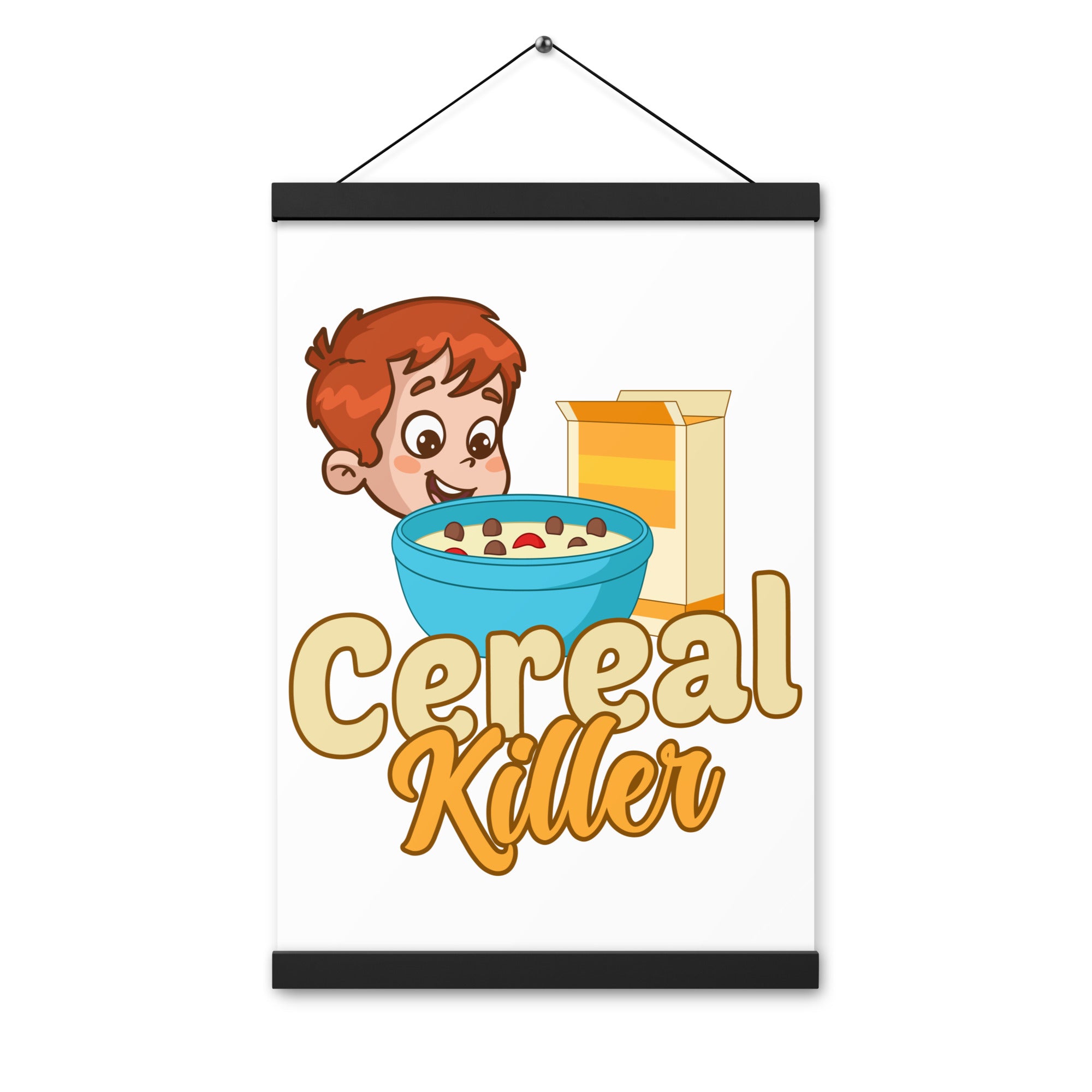 Cereal Killer Poster with hangers