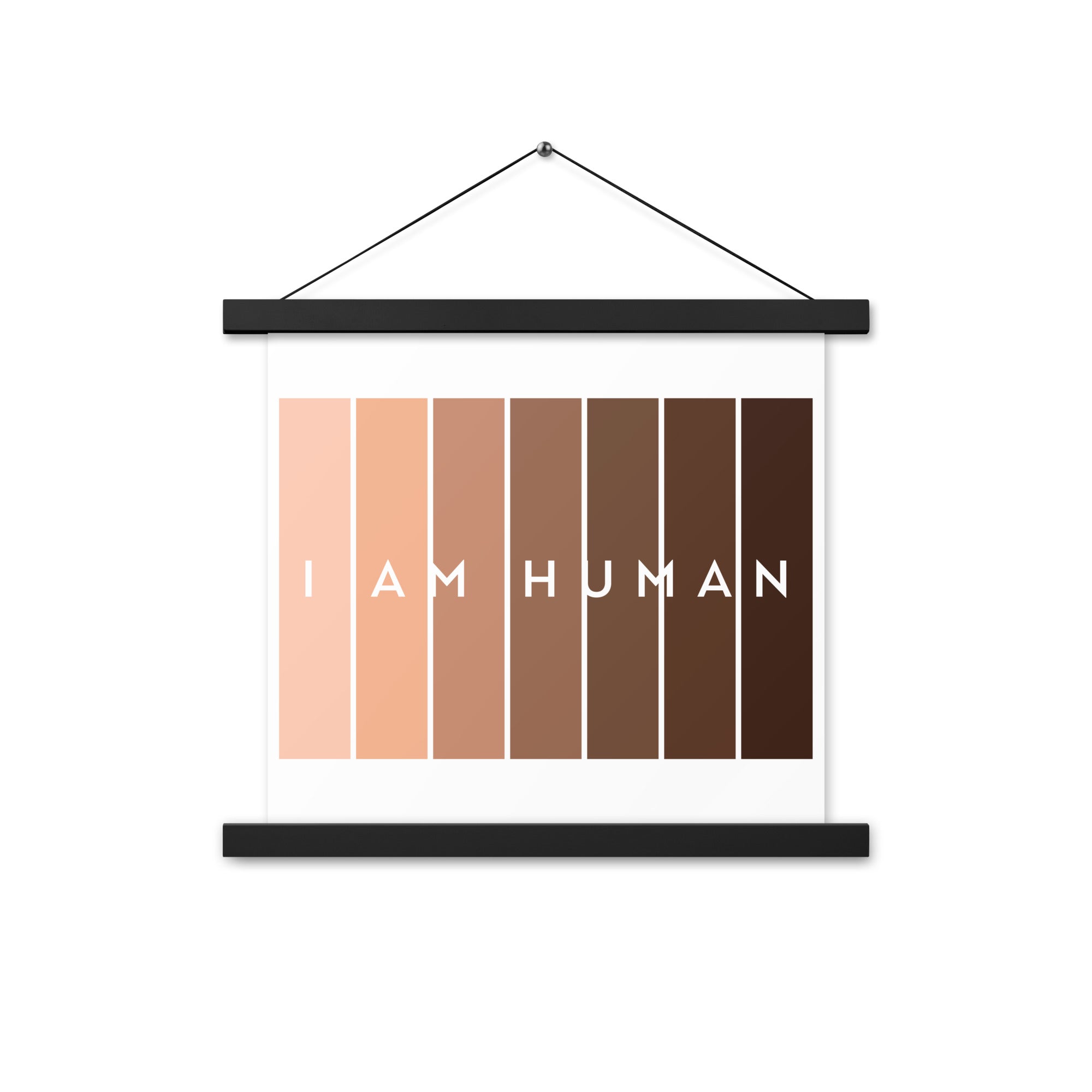 I Am Human  Poster with hangers-Motivational-Smart-Kindness