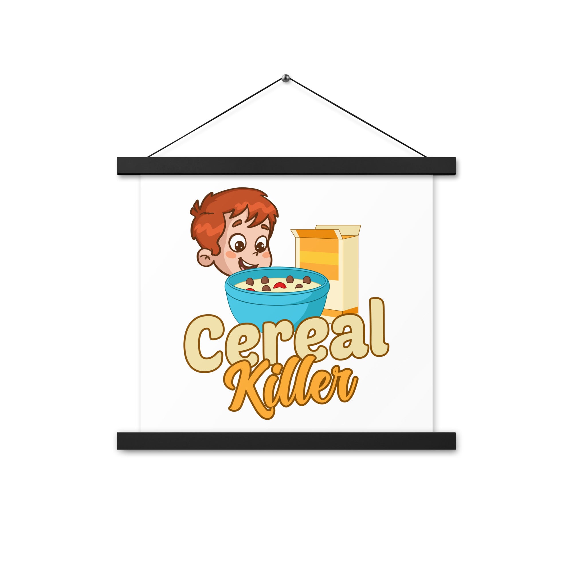 Cereal Killer Poster with hangers