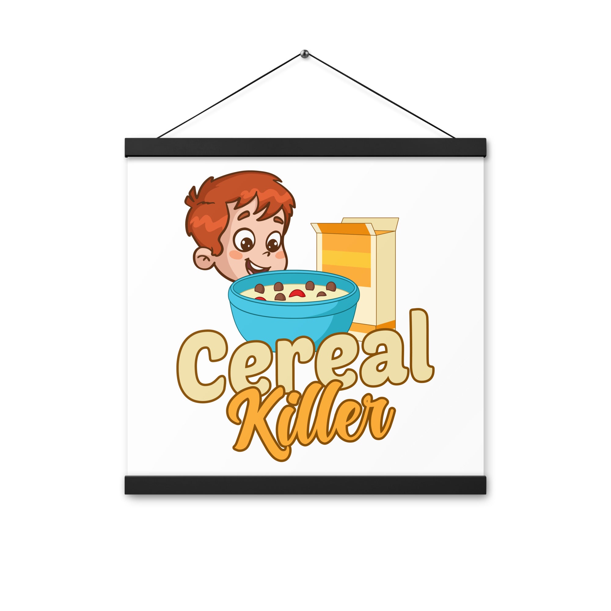 Cereal Killer Poster with hangers