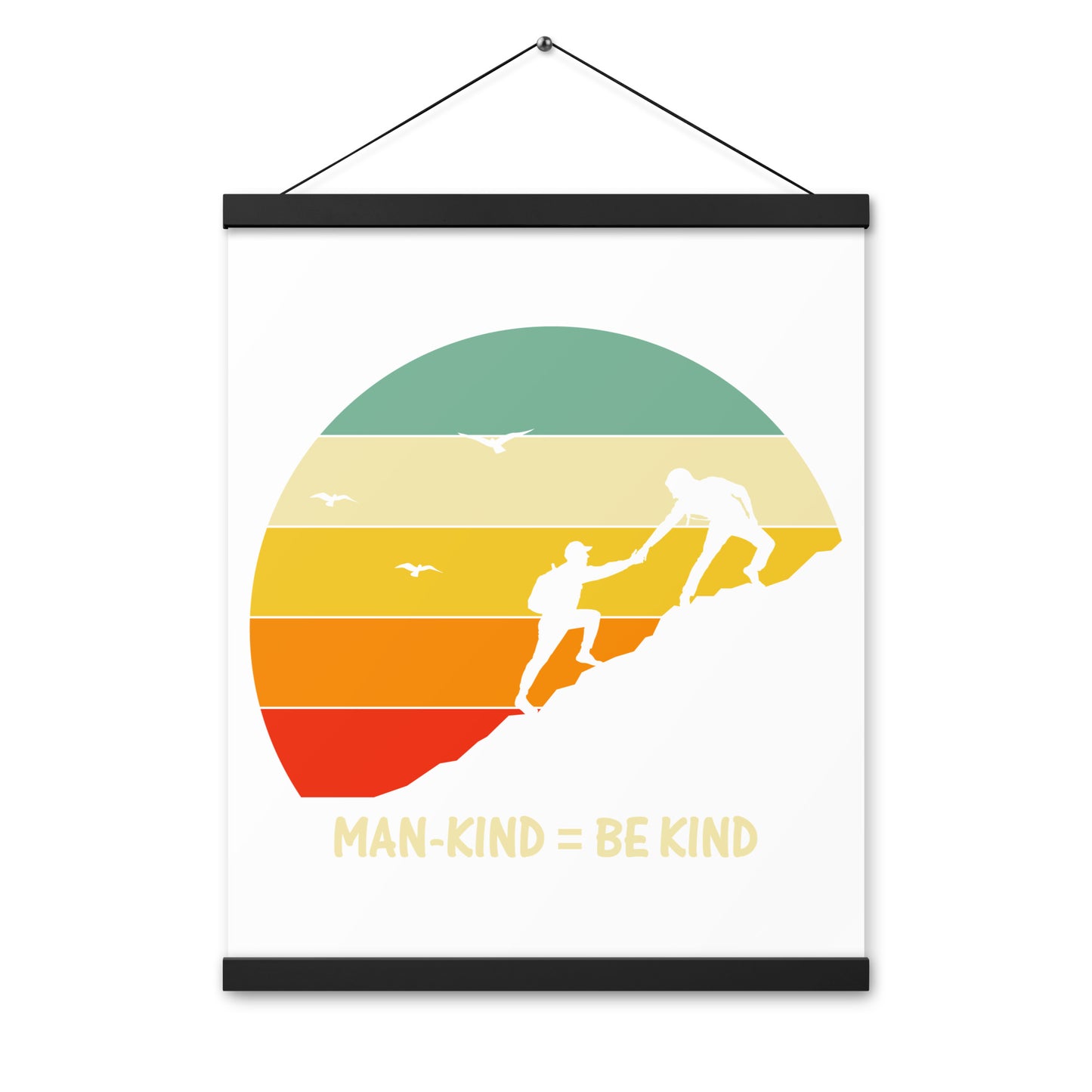 Be Kind  Poster with hangers