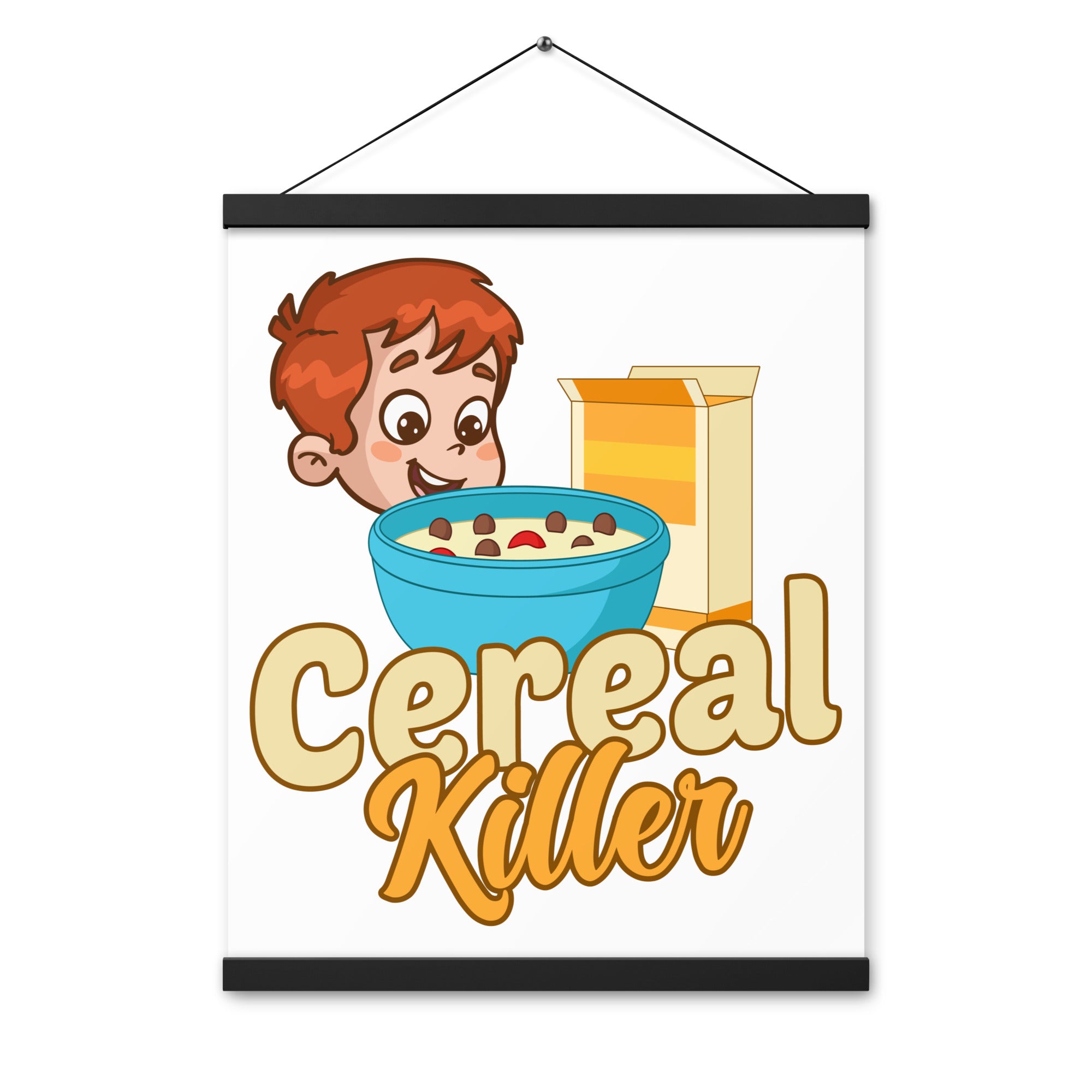Cereal Killer Poster with hangers
