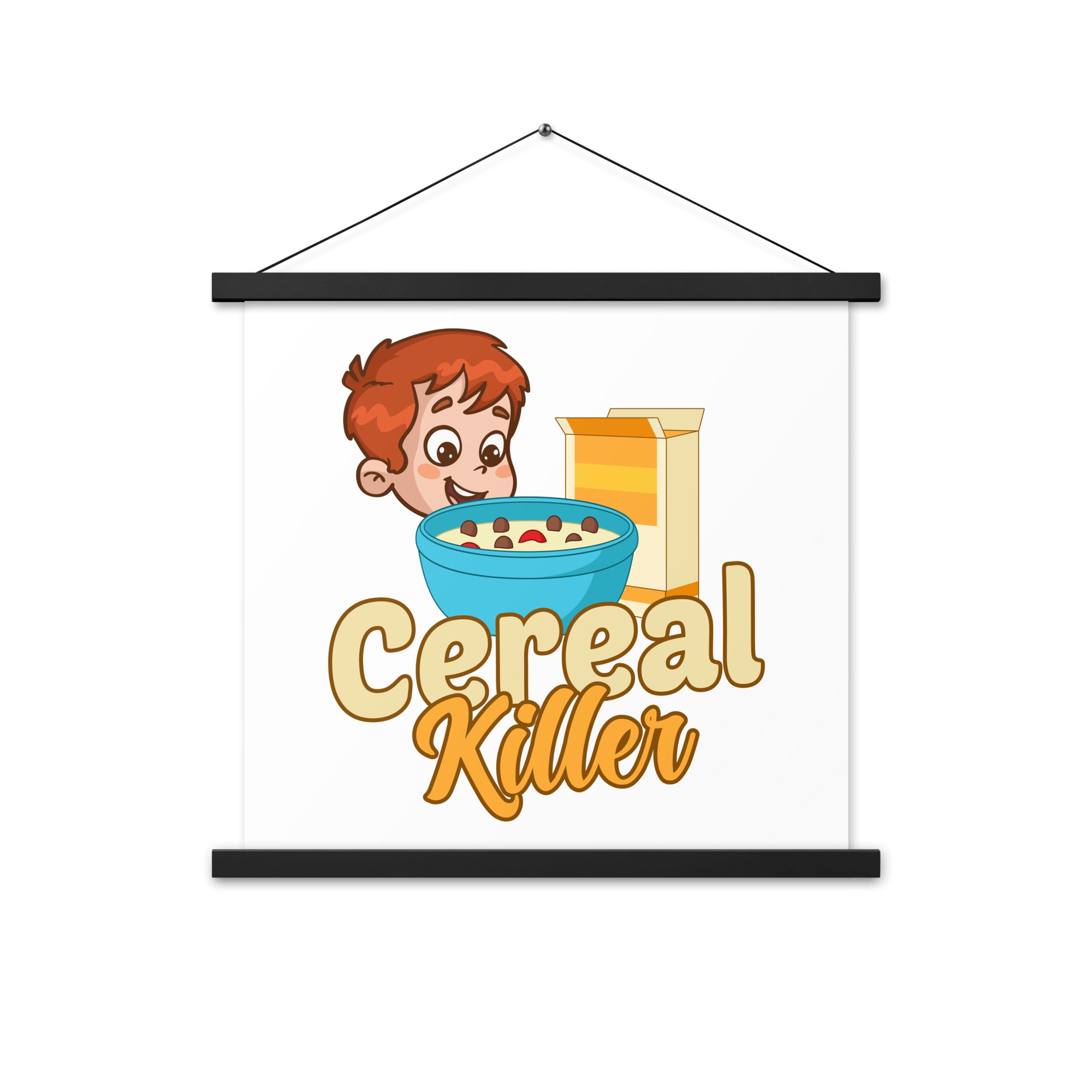 Cereal Killer Poster with hangers