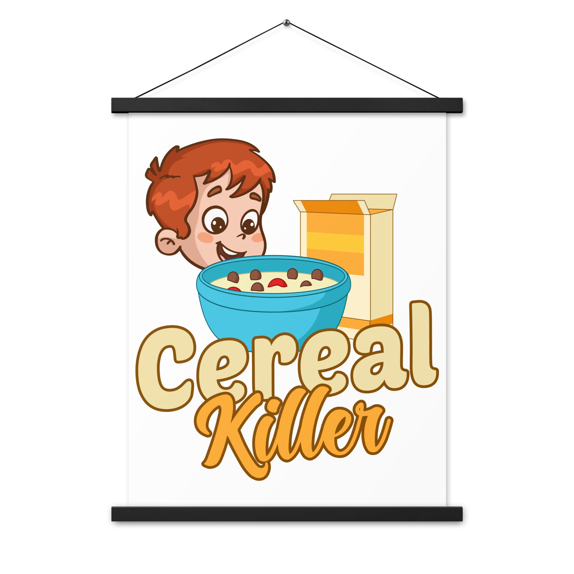 Cereal Killer Poster with hangers