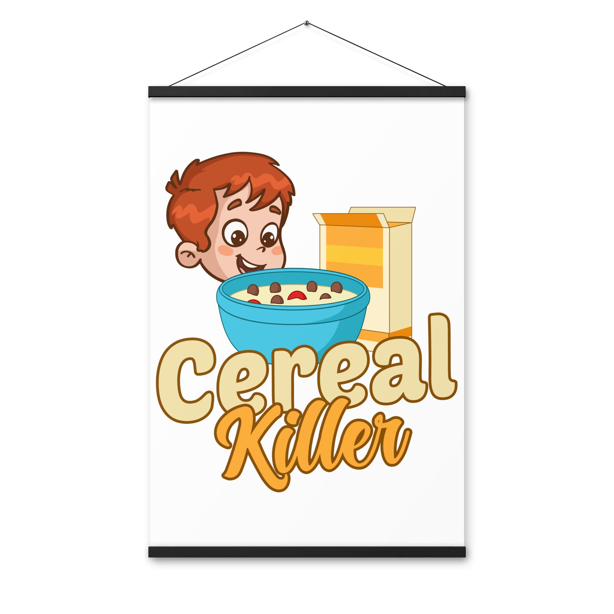 Cereal Killer Poster with hangers