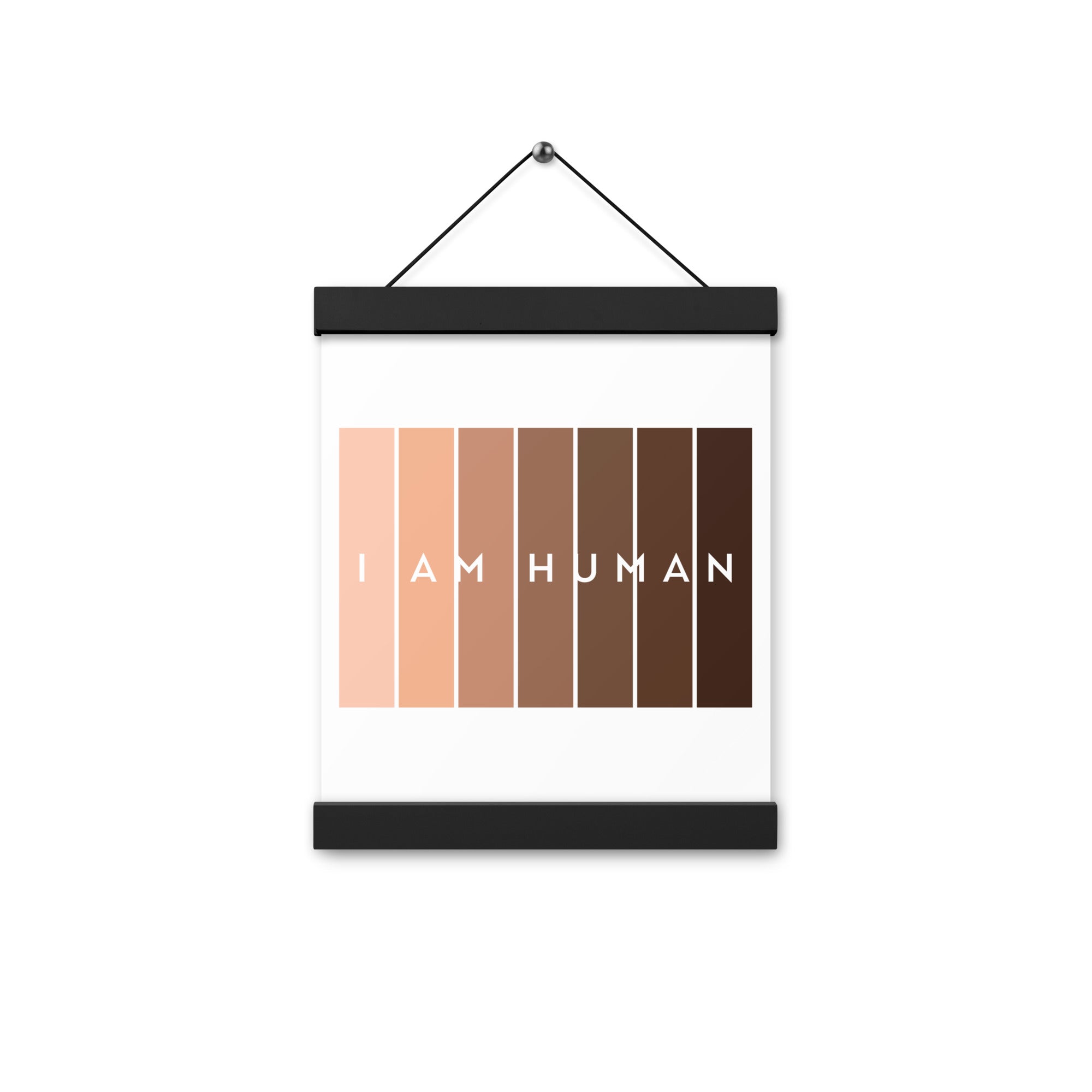 I Am Human  Poster with hangers-Motivational-Smart-Kindness