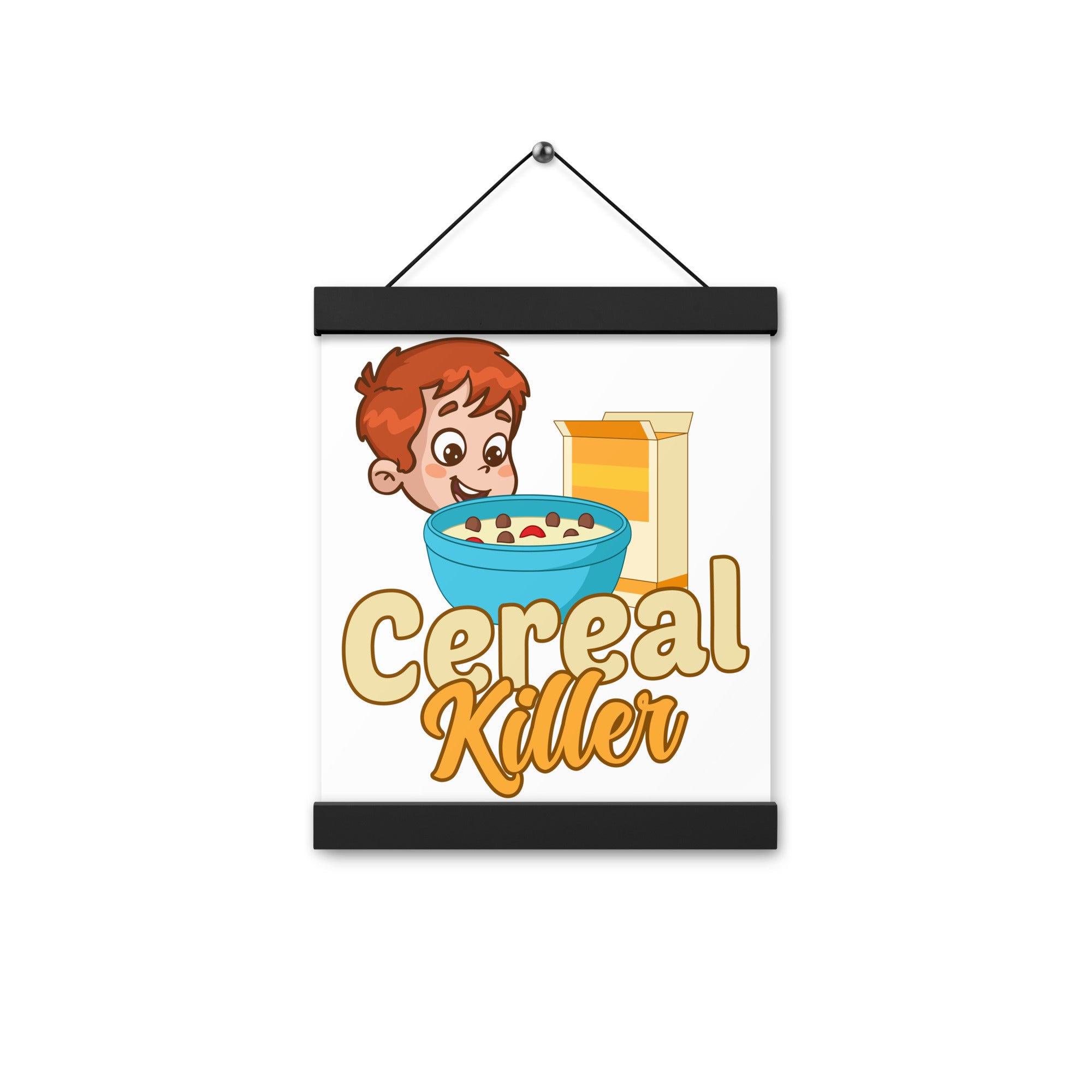 Cereal Killer Poster with hangers