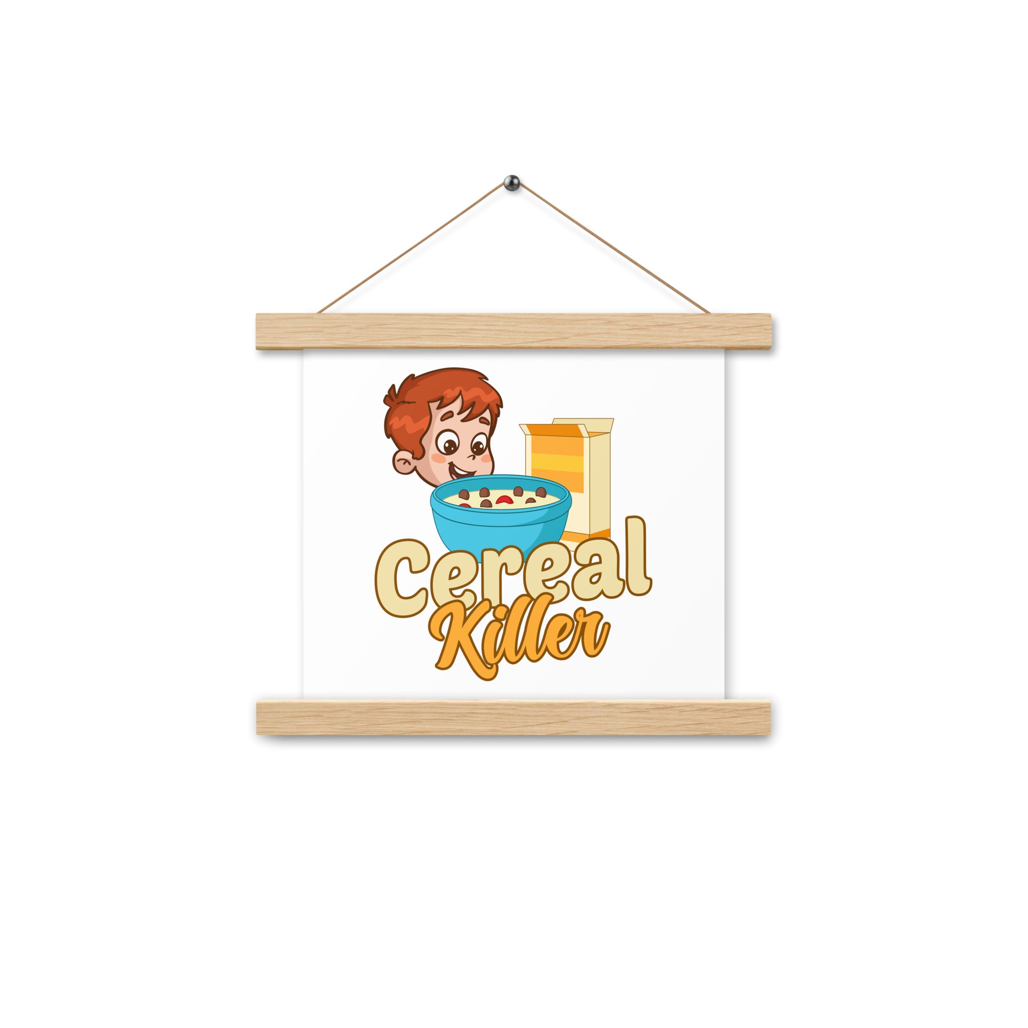 Cereal Killer Poster with hangers