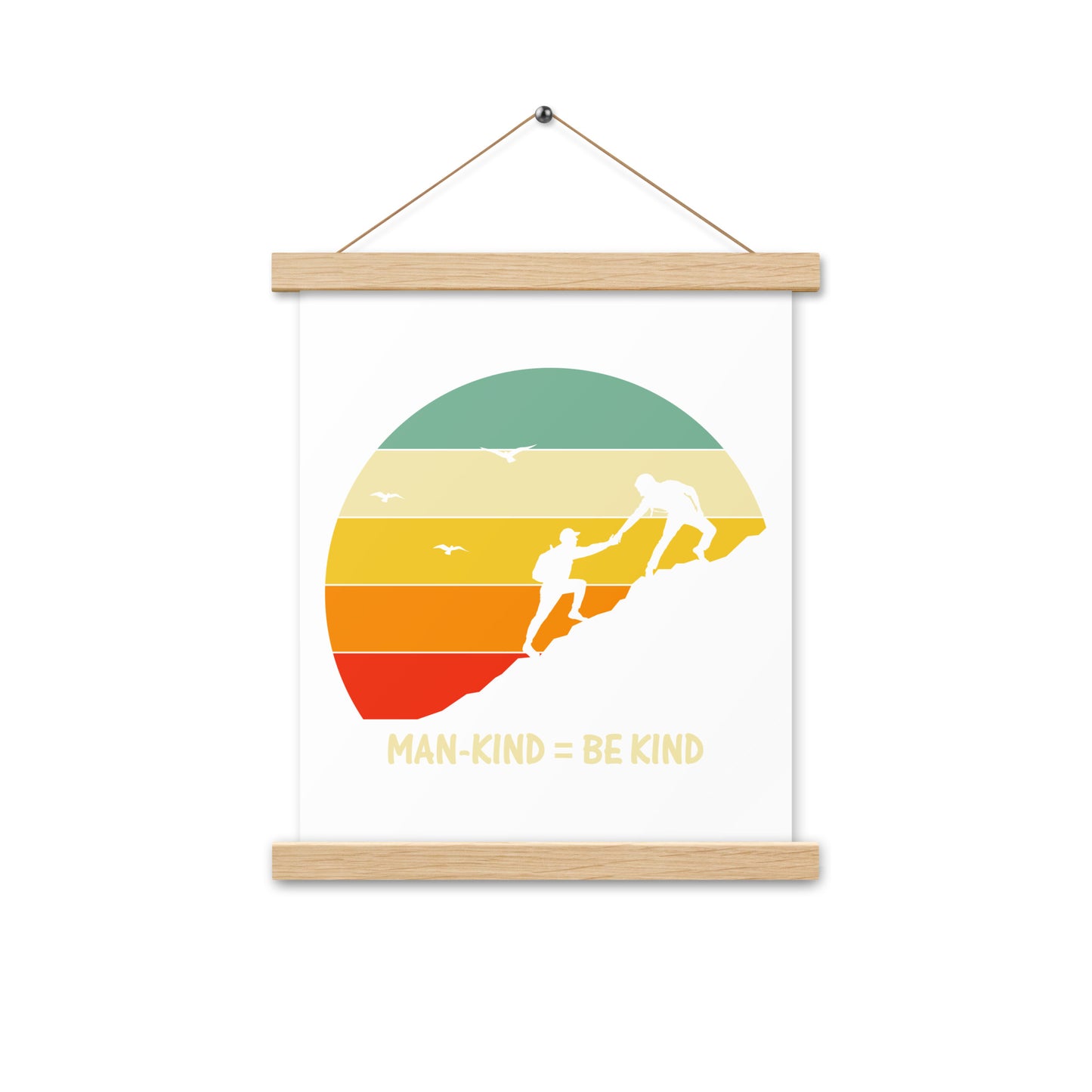 Be Kind  Poster with hangers