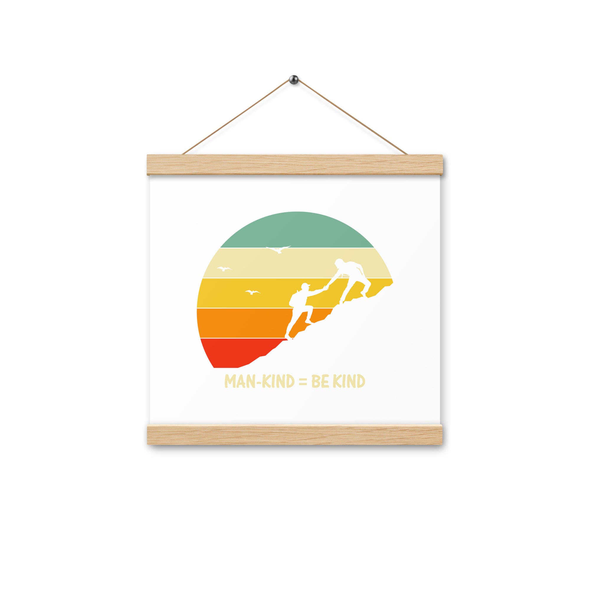 Be Kind  Poster with hangers
