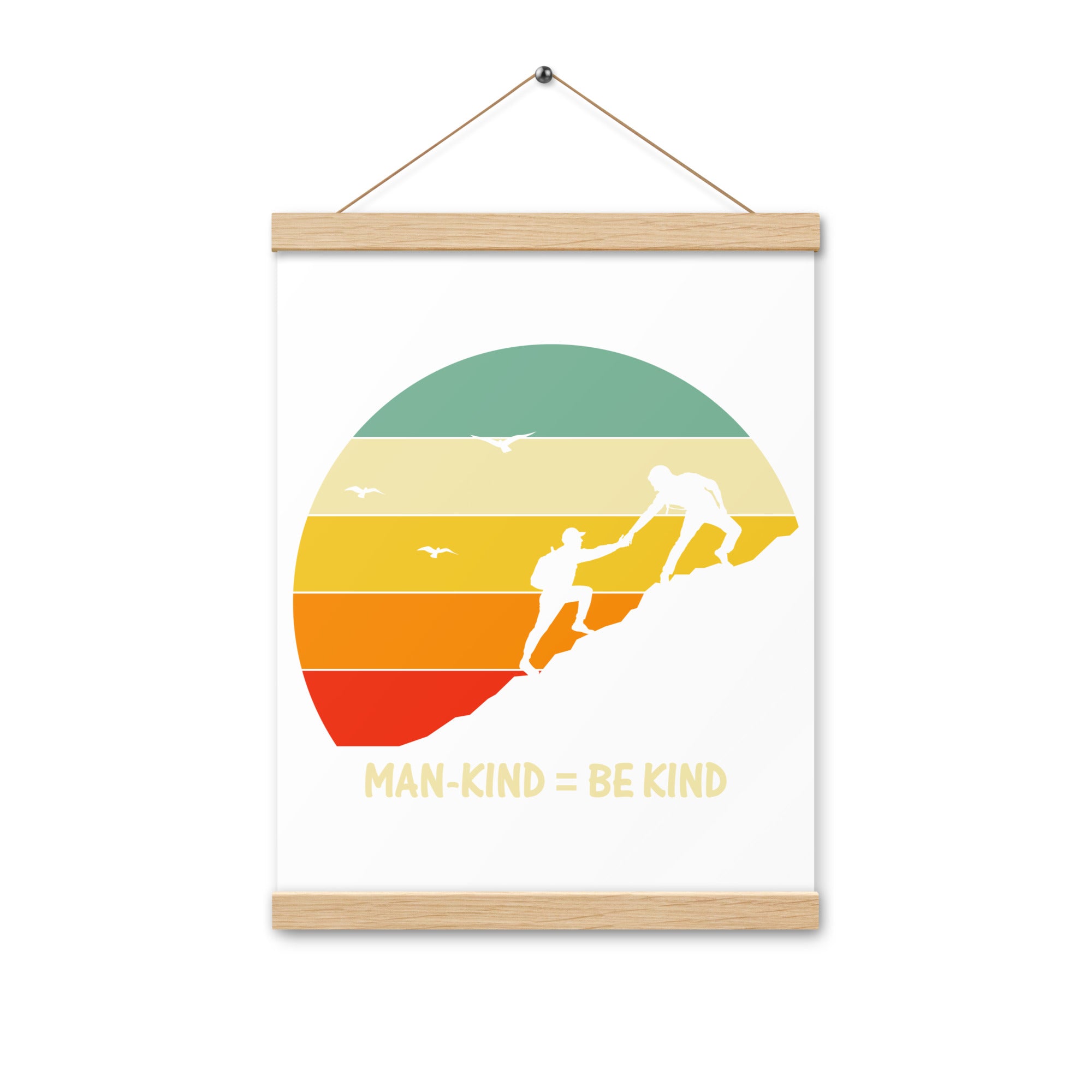 Be Kind  Poster with hangers