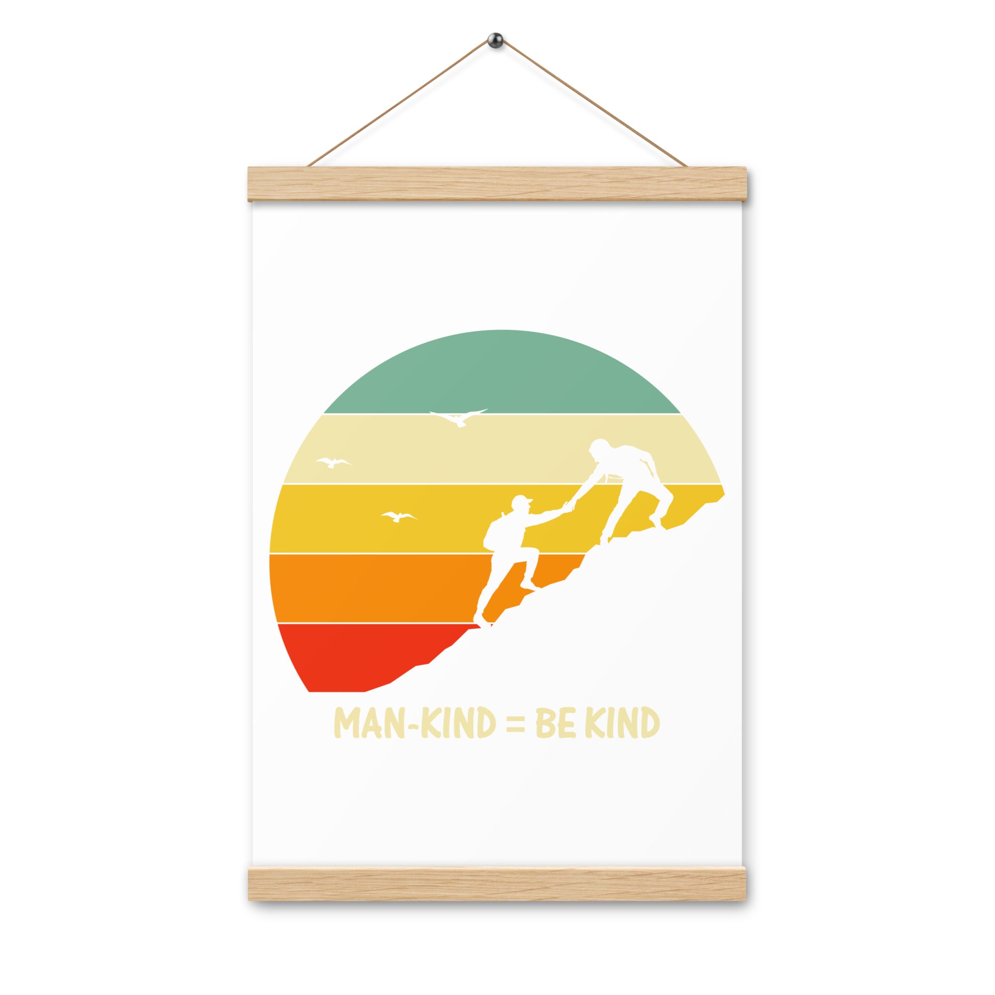 Be Kind  Poster with hangers
