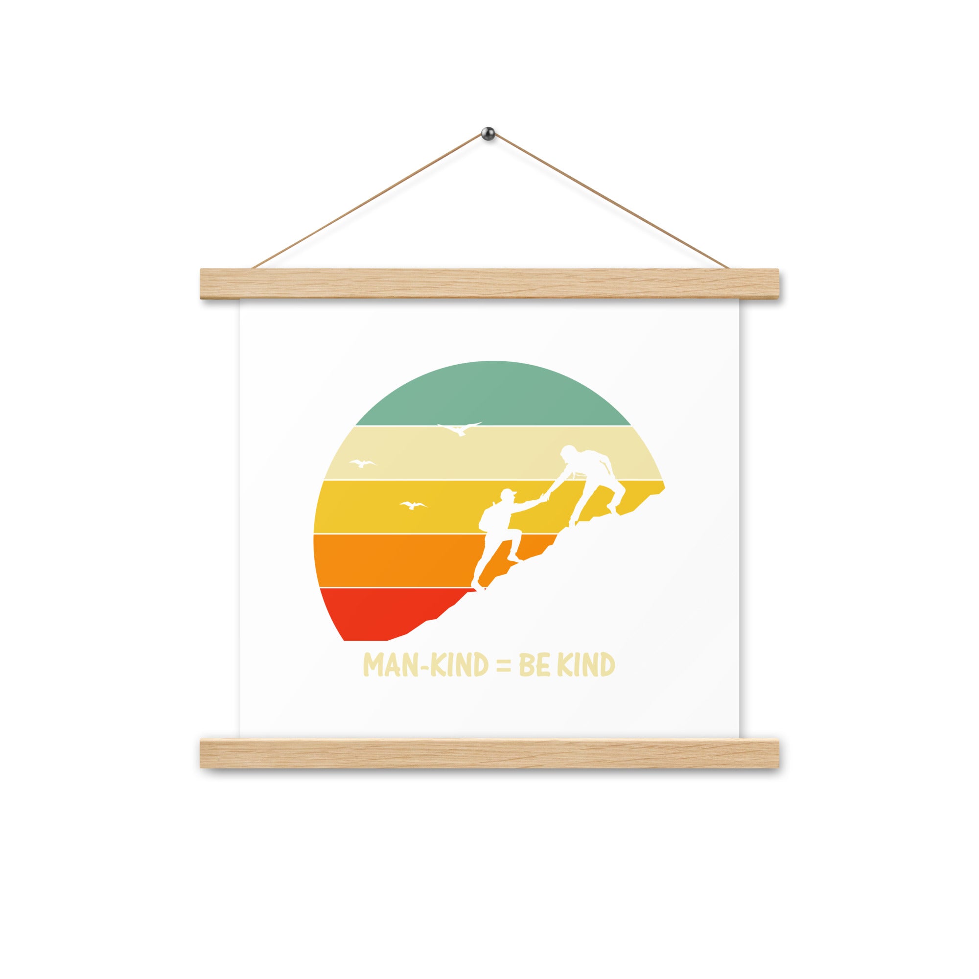 Be Kind  Poster with hangers
