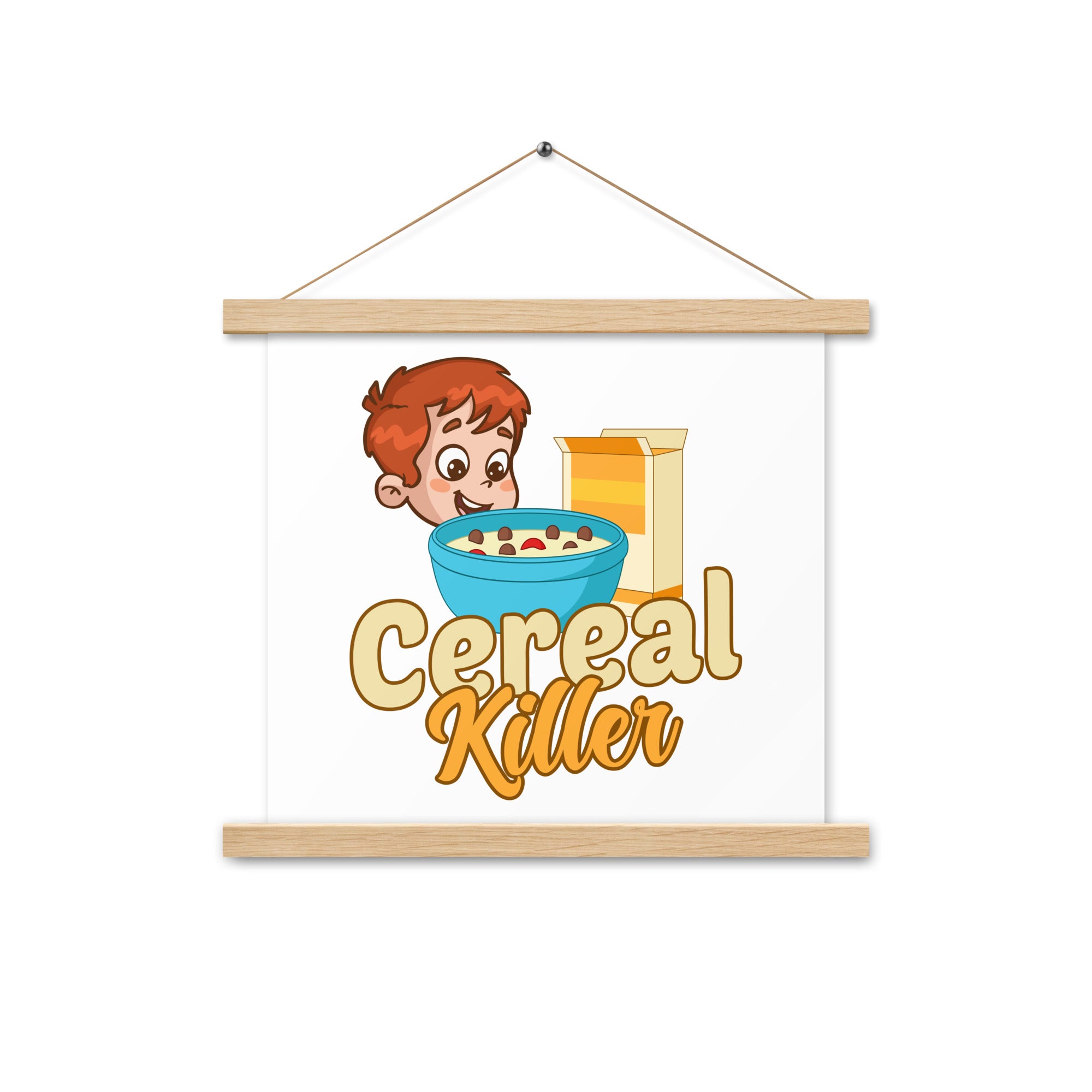 Cereal Killer Poster with hangers