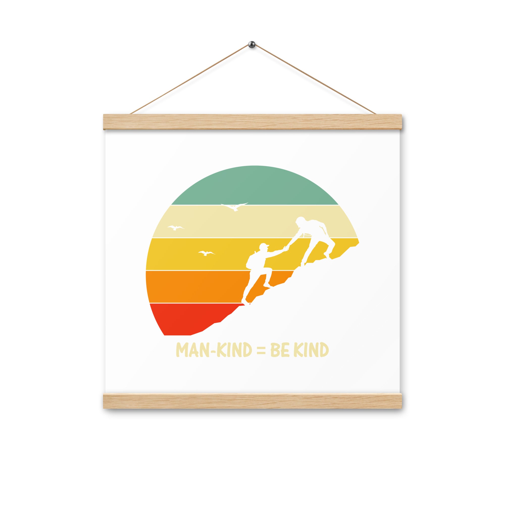 Be Kind  Poster with hangers