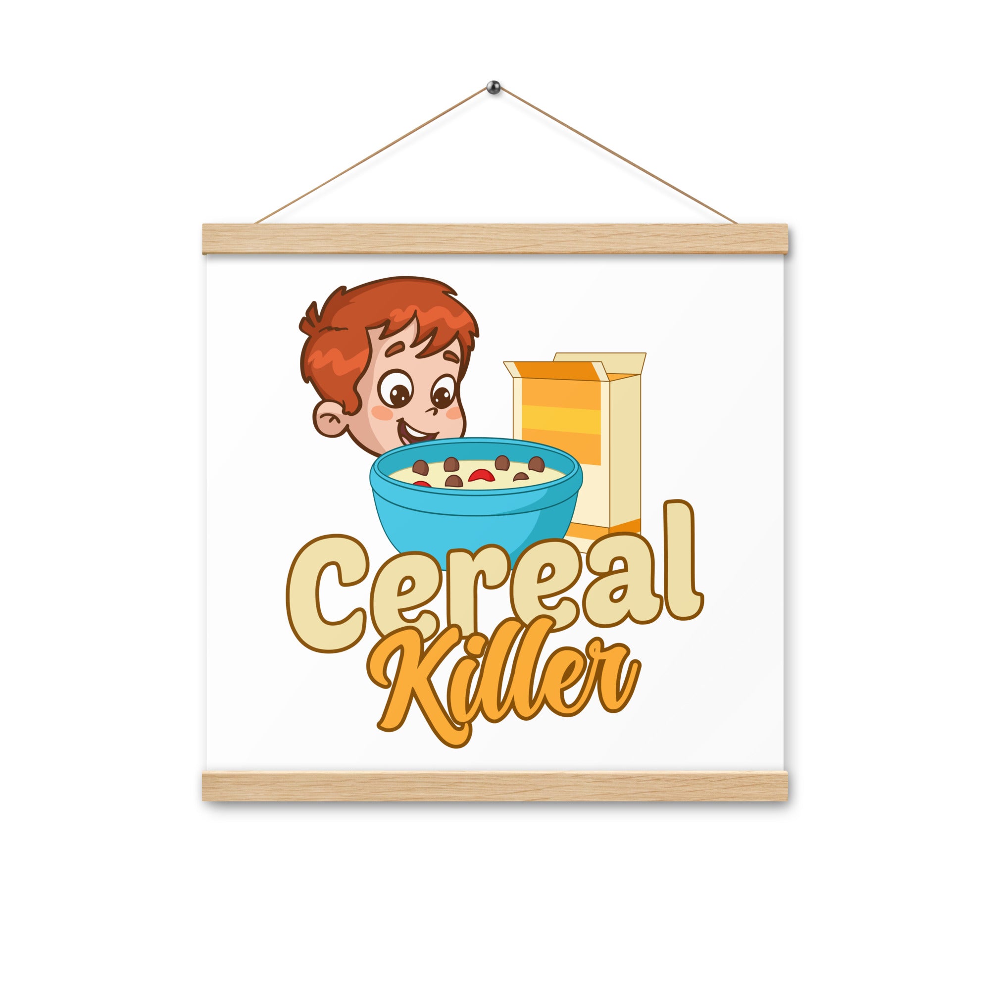 Cereal Killer Poster with hangers