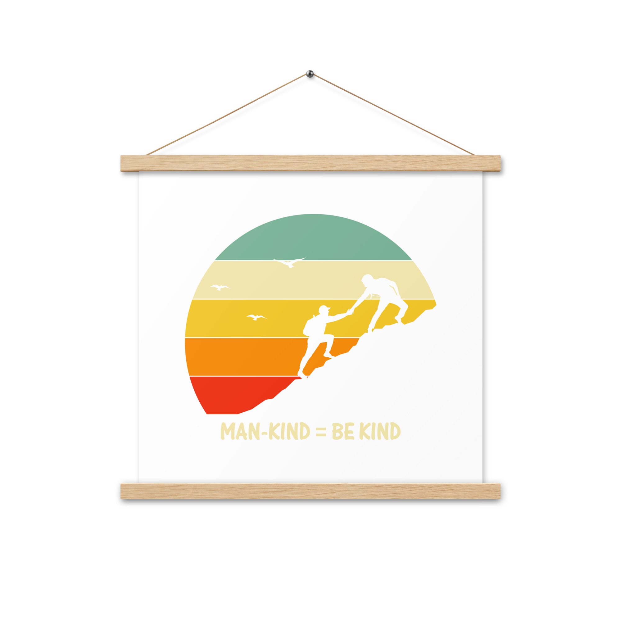 Be Kind  Poster with hangers