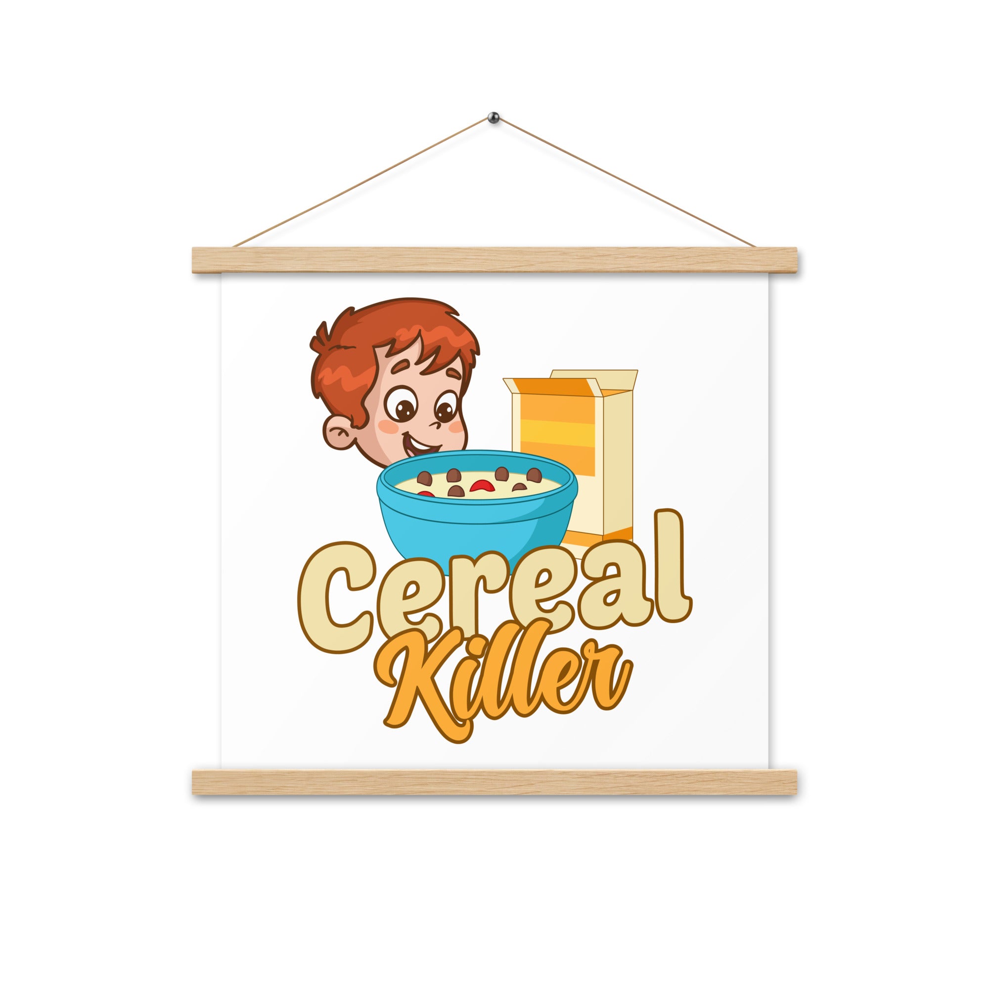 Cereal Killer Poster with hangers