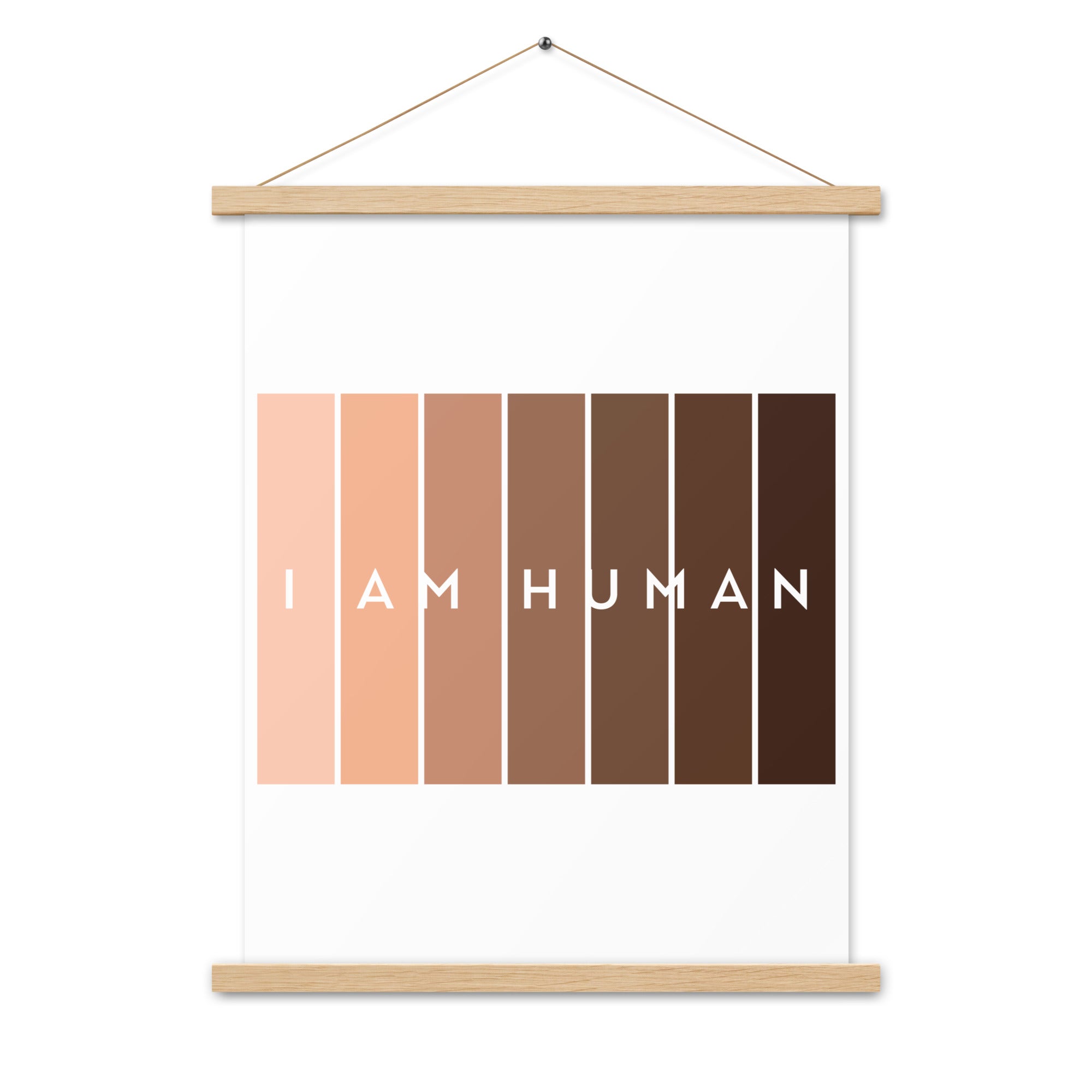 I Am Human  Poster with hangers-Motivational-Smart-Kindness