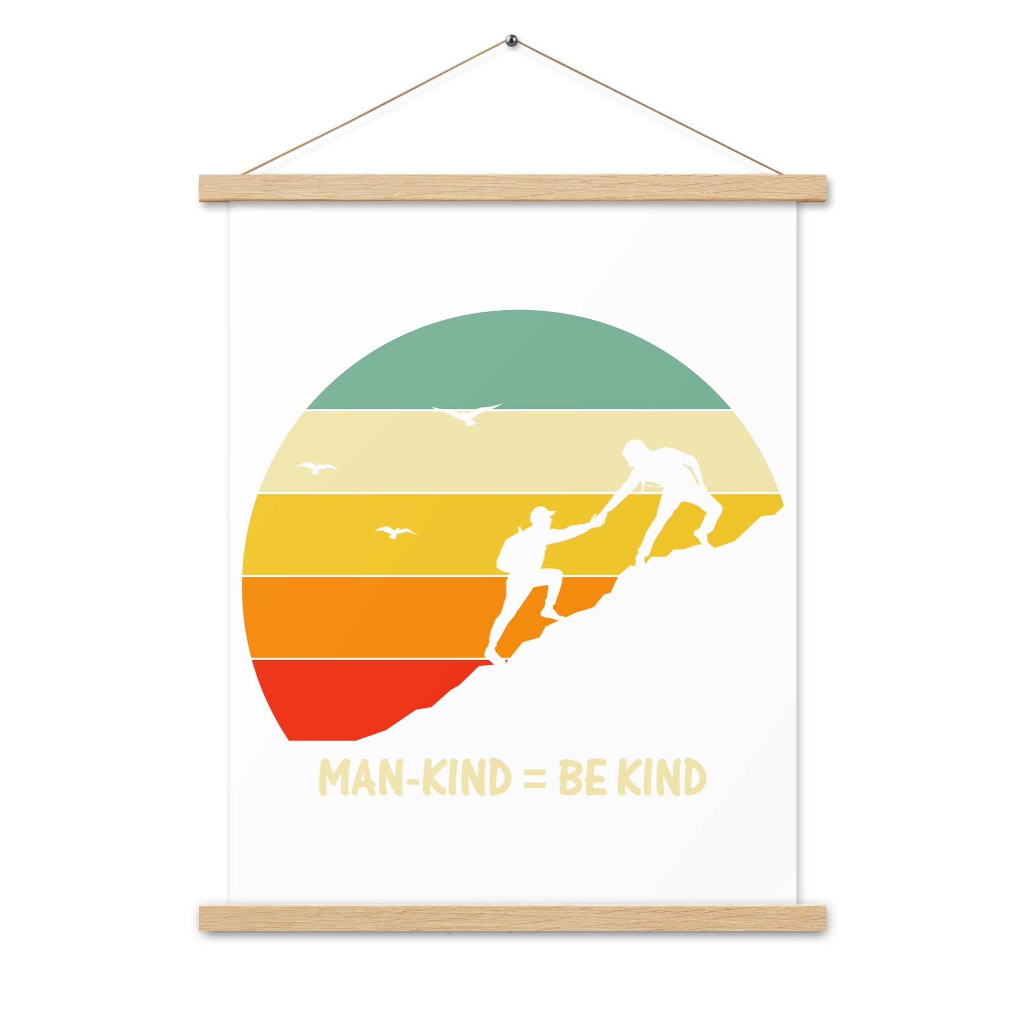Be Kind  Poster with hangers
