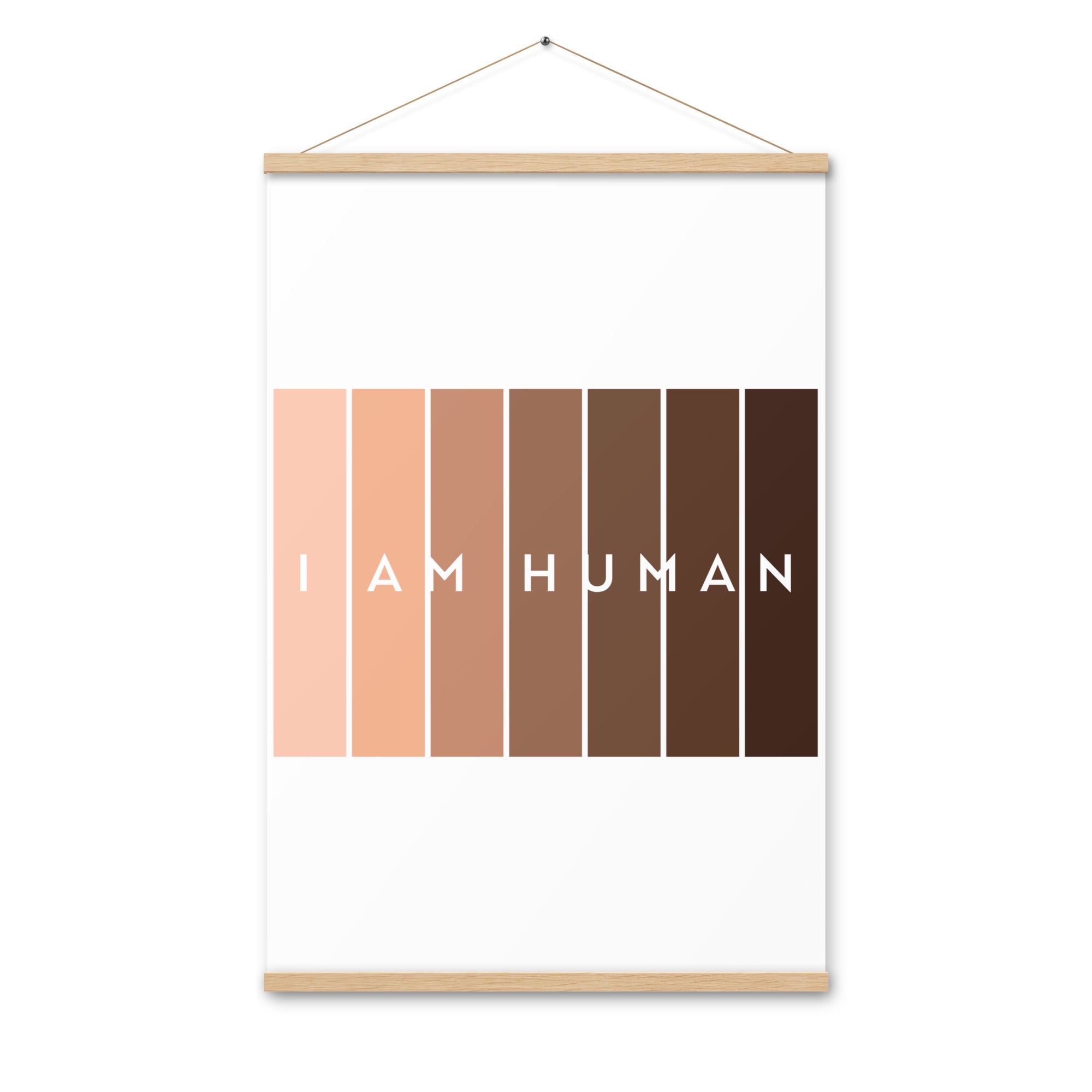 I Am Human  Poster with hangers-Motivational-Smart-Kindness