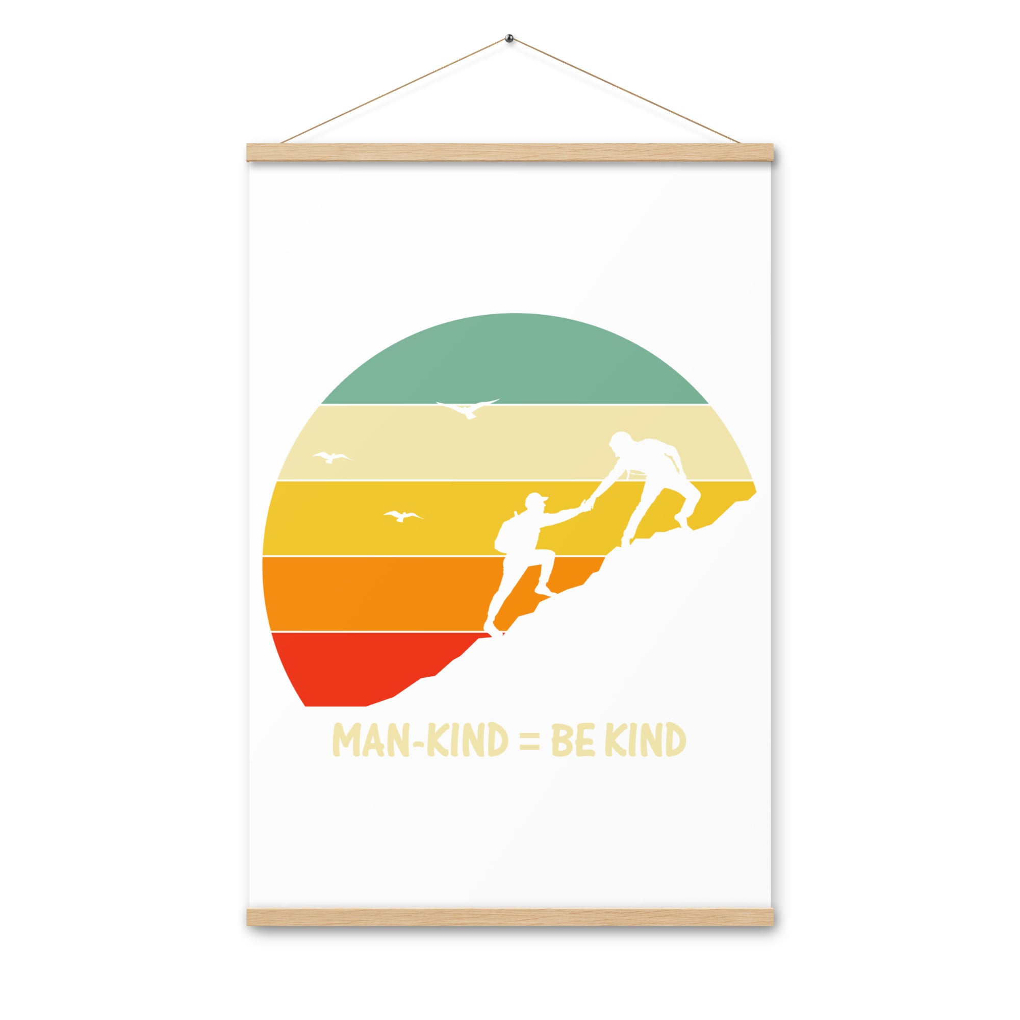 Be Kind  Poster with hangers
