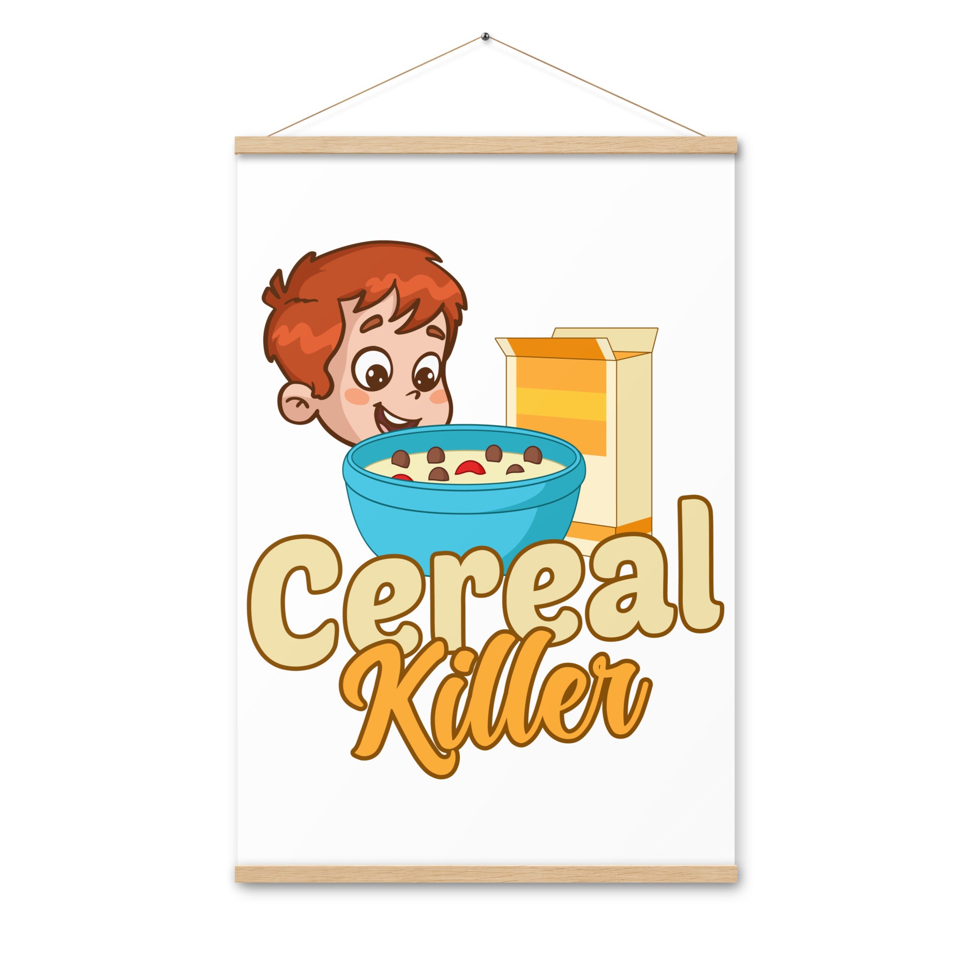 Cereal Killer Poster with hangers