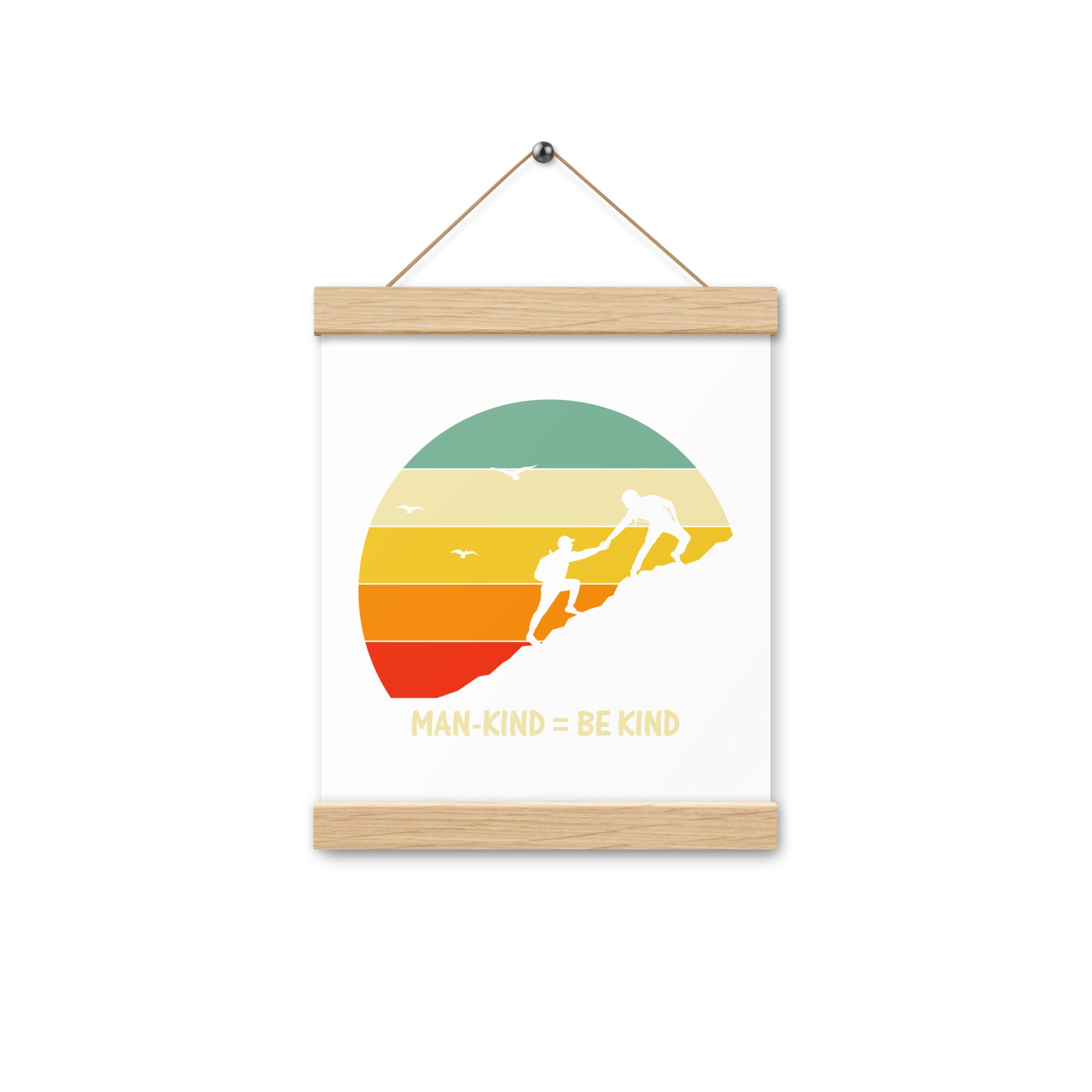 Be Kind  Poster with hangers