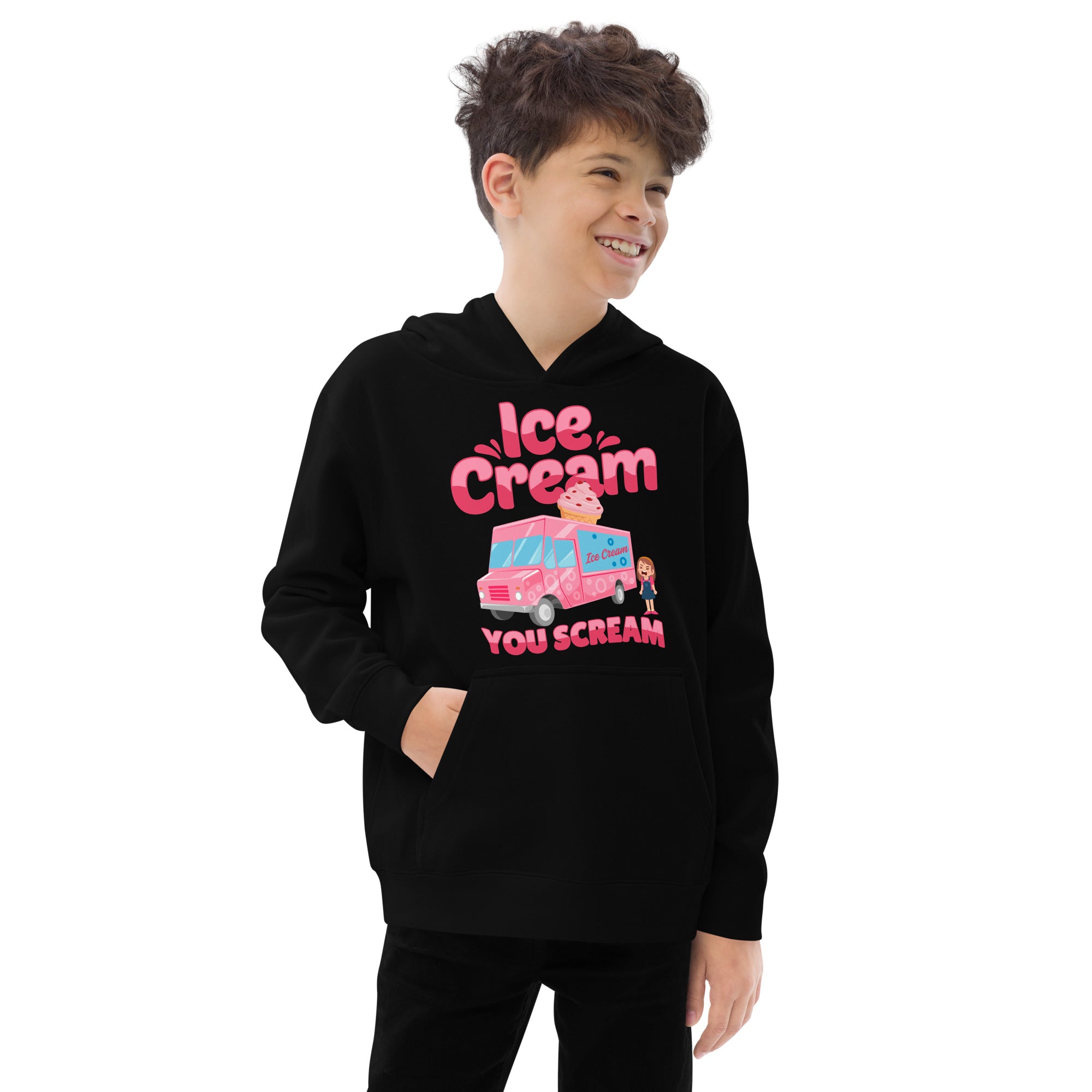 Ice Cream You Scream Kids fleece hoodie