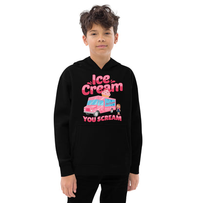 Ice Cream You Scream Kids fleece hoodie
