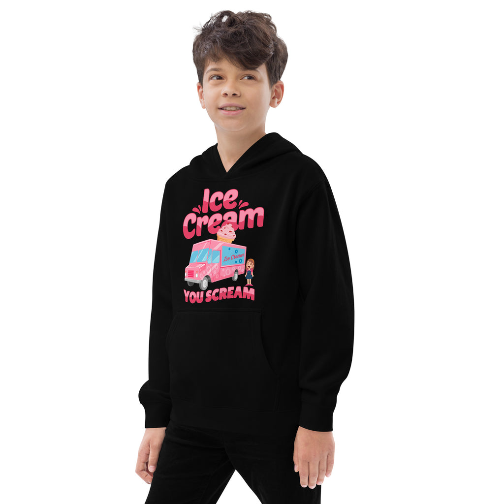 Ice Cream You Scream Kids fleece hoodie