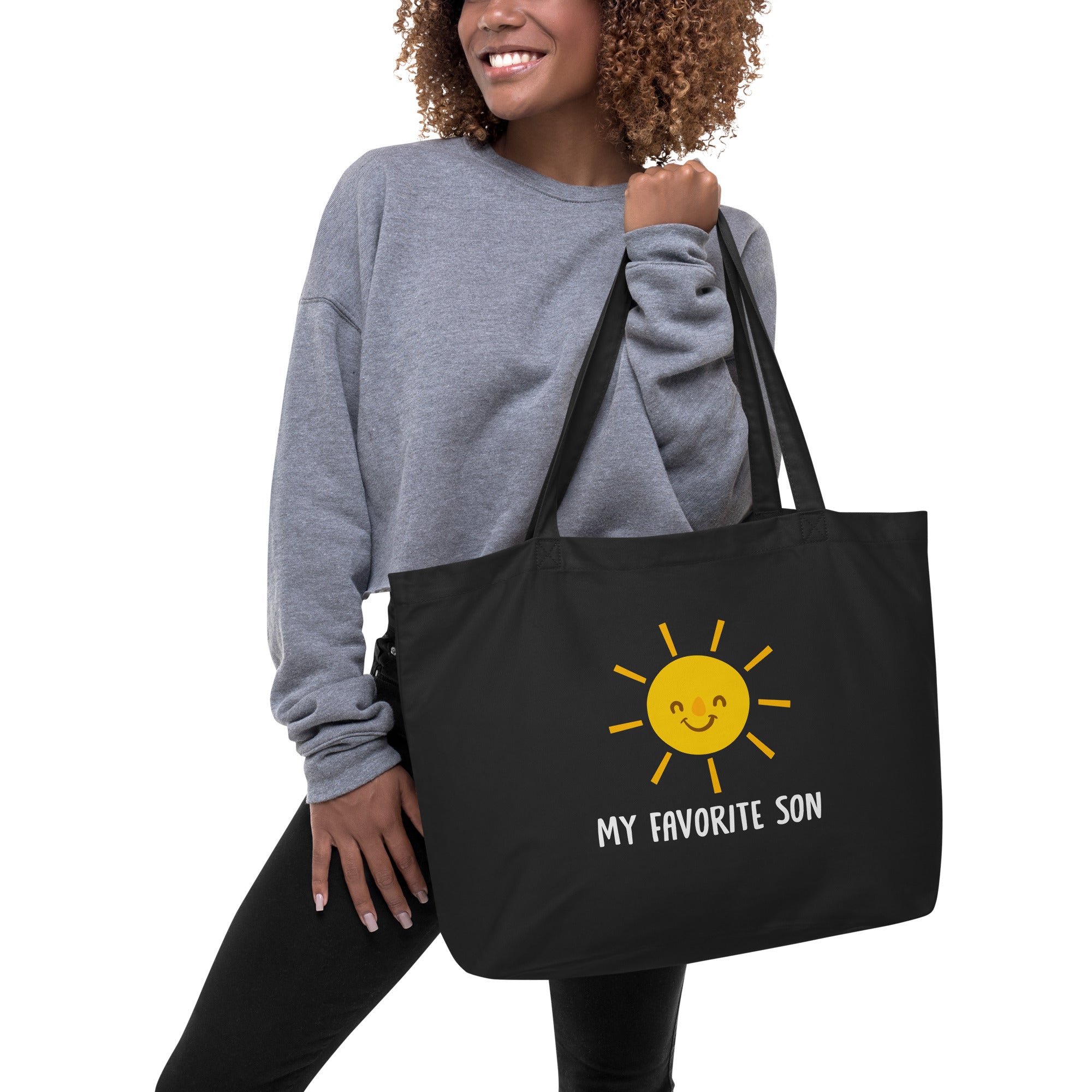 My Favorite Son Large organic tote bag