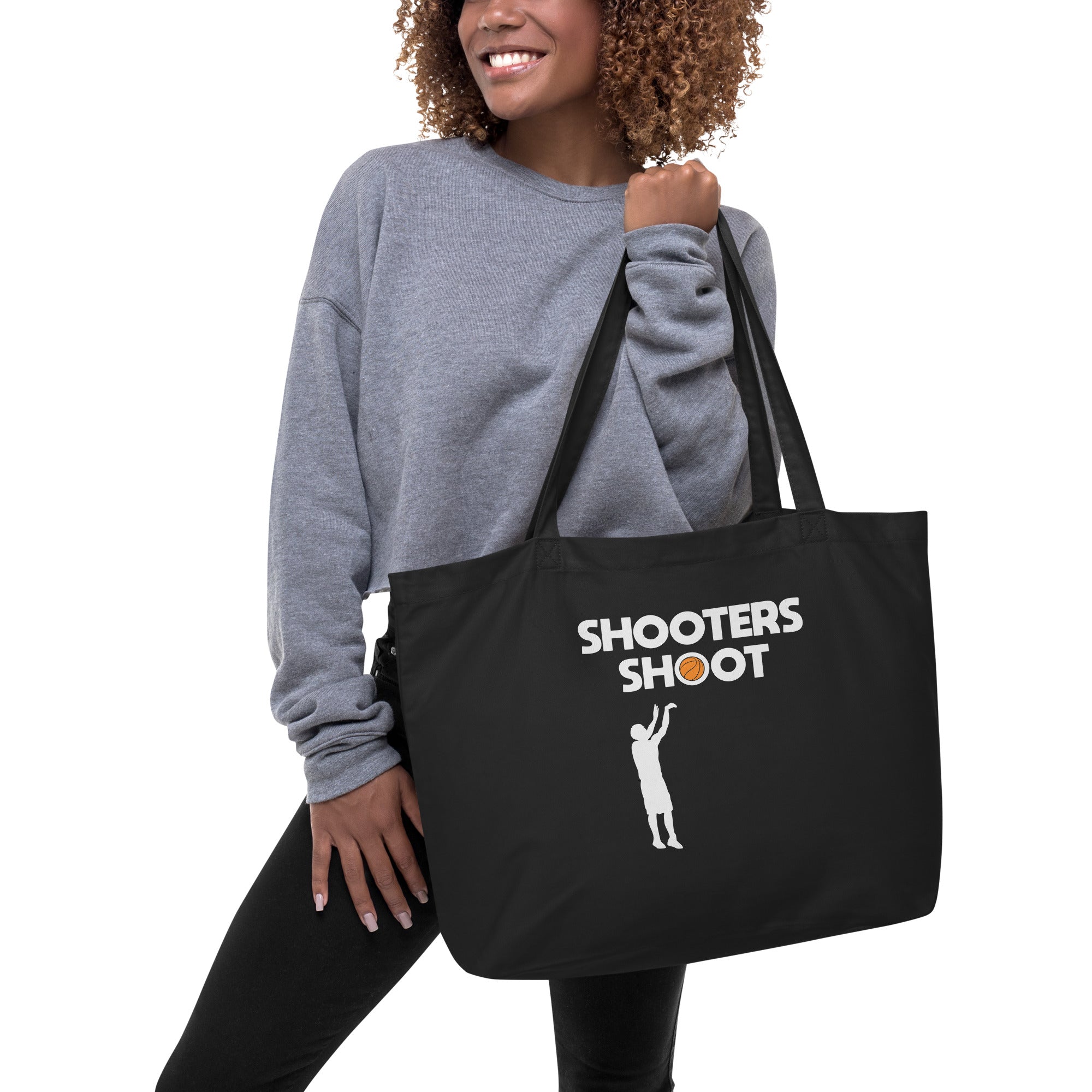 Shooters Shoots Large organic tote bag