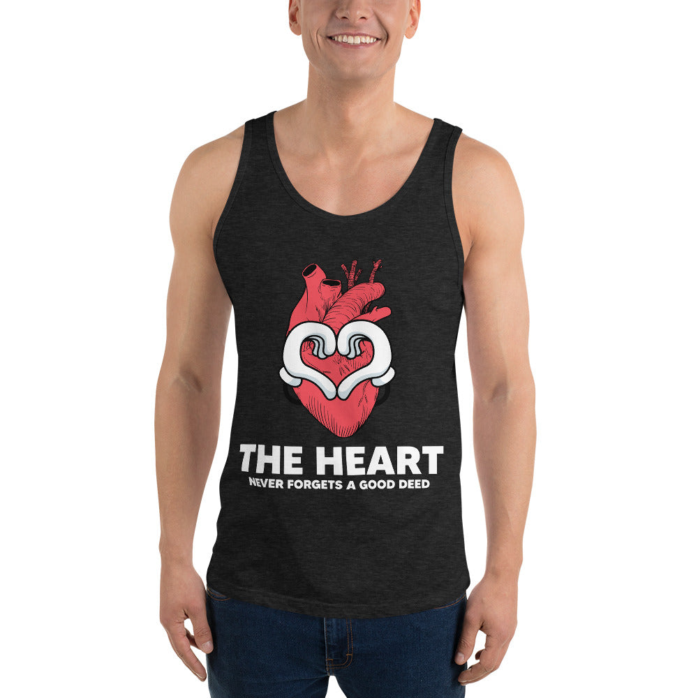 The Heart Never Forgets A Good Deed  Unisex Tank Top-Motivational-Smart-inspiration-kind-caring-compassion