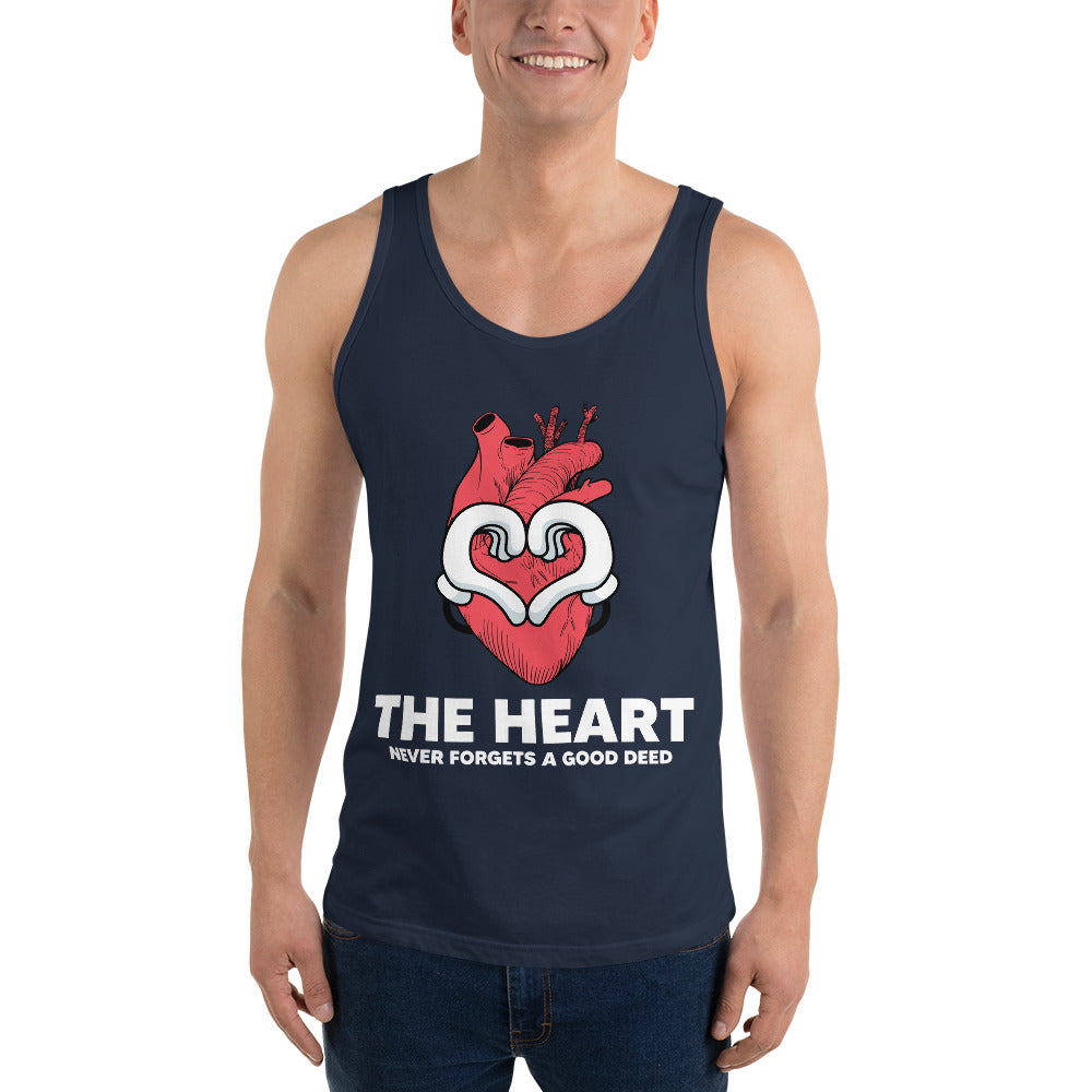 The Heart Never Forgets A Good Deed  Unisex Tank Top-Motivational-Smart-inspiration-kind-caring-compassion