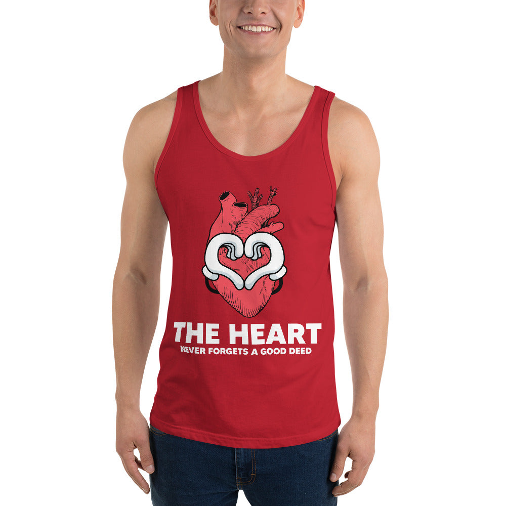 The Heart Never Forgets A Good Deed  Unisex Tank Top-Motivational-Smart-inspiration-kind-caring-compassion