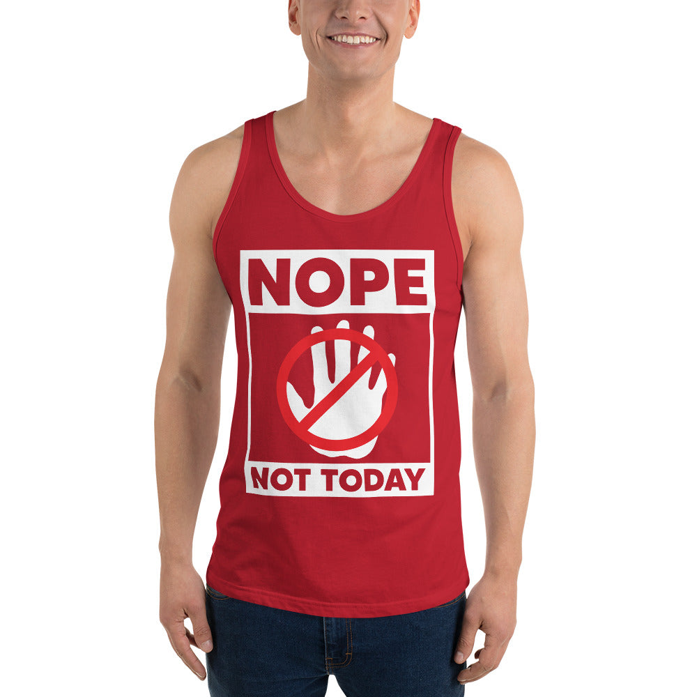 Nope Not Today Unisex Tank Top-Motivational-Smart