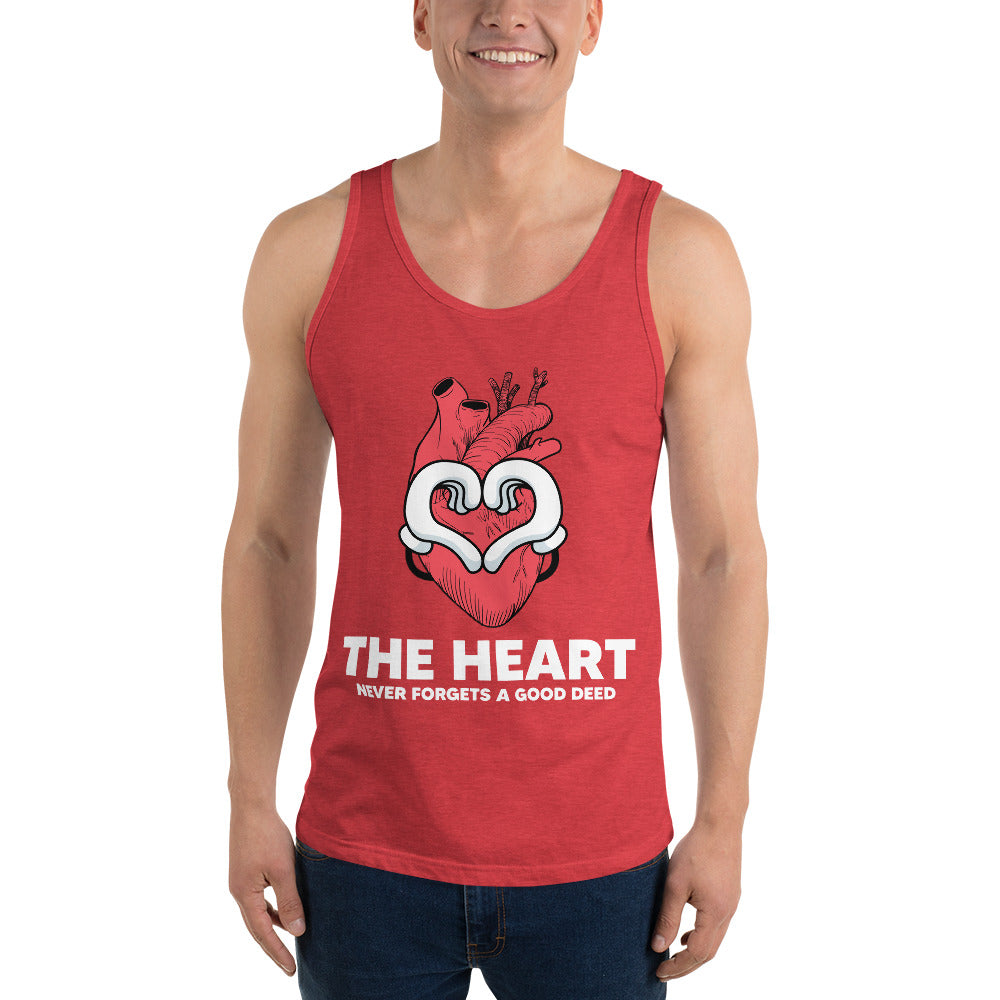 The Heart Never Forgets A Good Deed  Unisex Tank Top